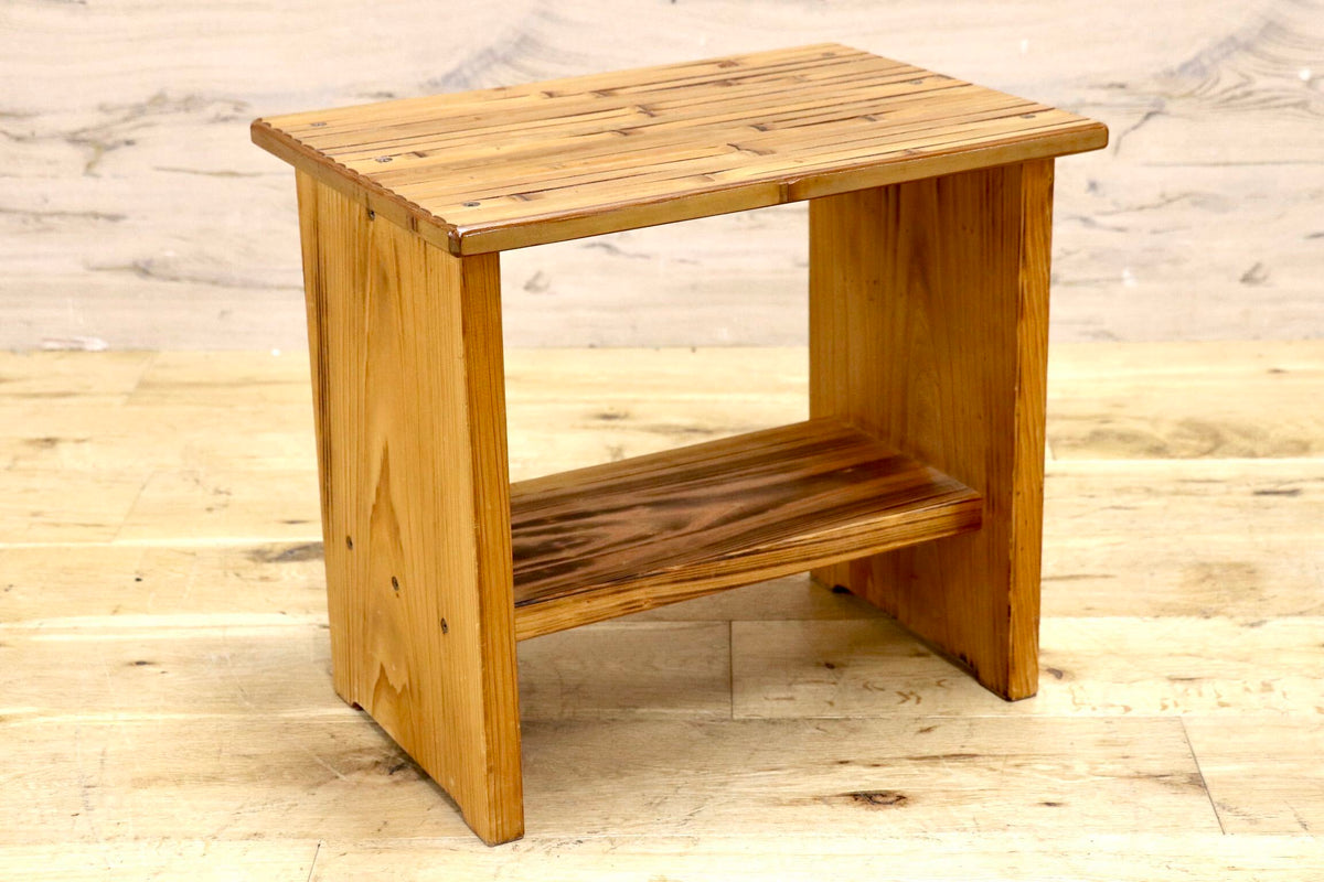 GMJK463A◯梅里竹芸 Umezato Bamboo Craft 竹家具 スツール 花台 ディスプレイラック 工芸品 バンブー 宮崎 高級 健康椅子