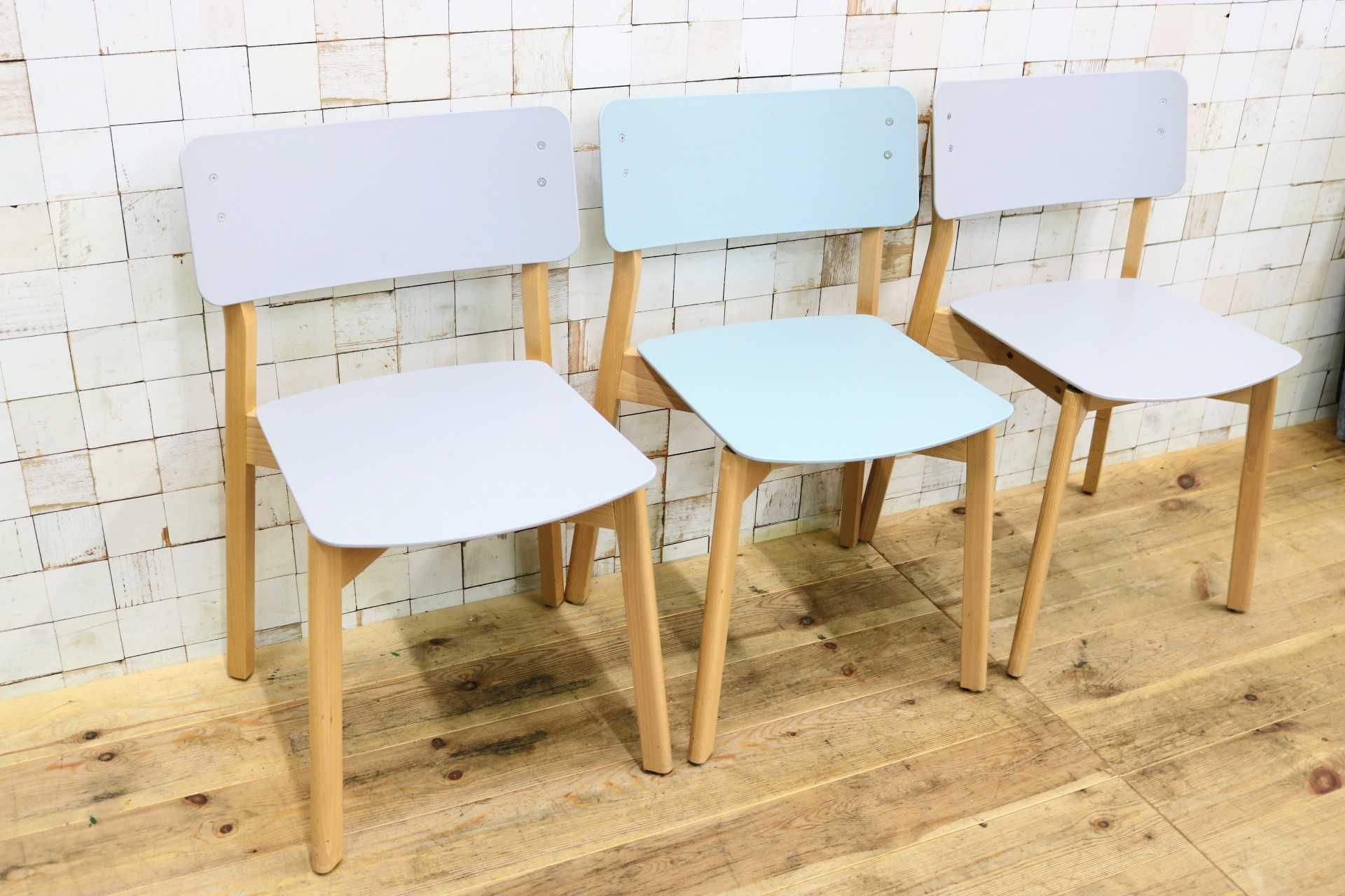 GMJK213A◯KOKUYO / コクヨ Plocka プロッカ スタッキングチェア ミーティングチェア ダイニングチェア 椅子 3脚セット オフィス 北欧