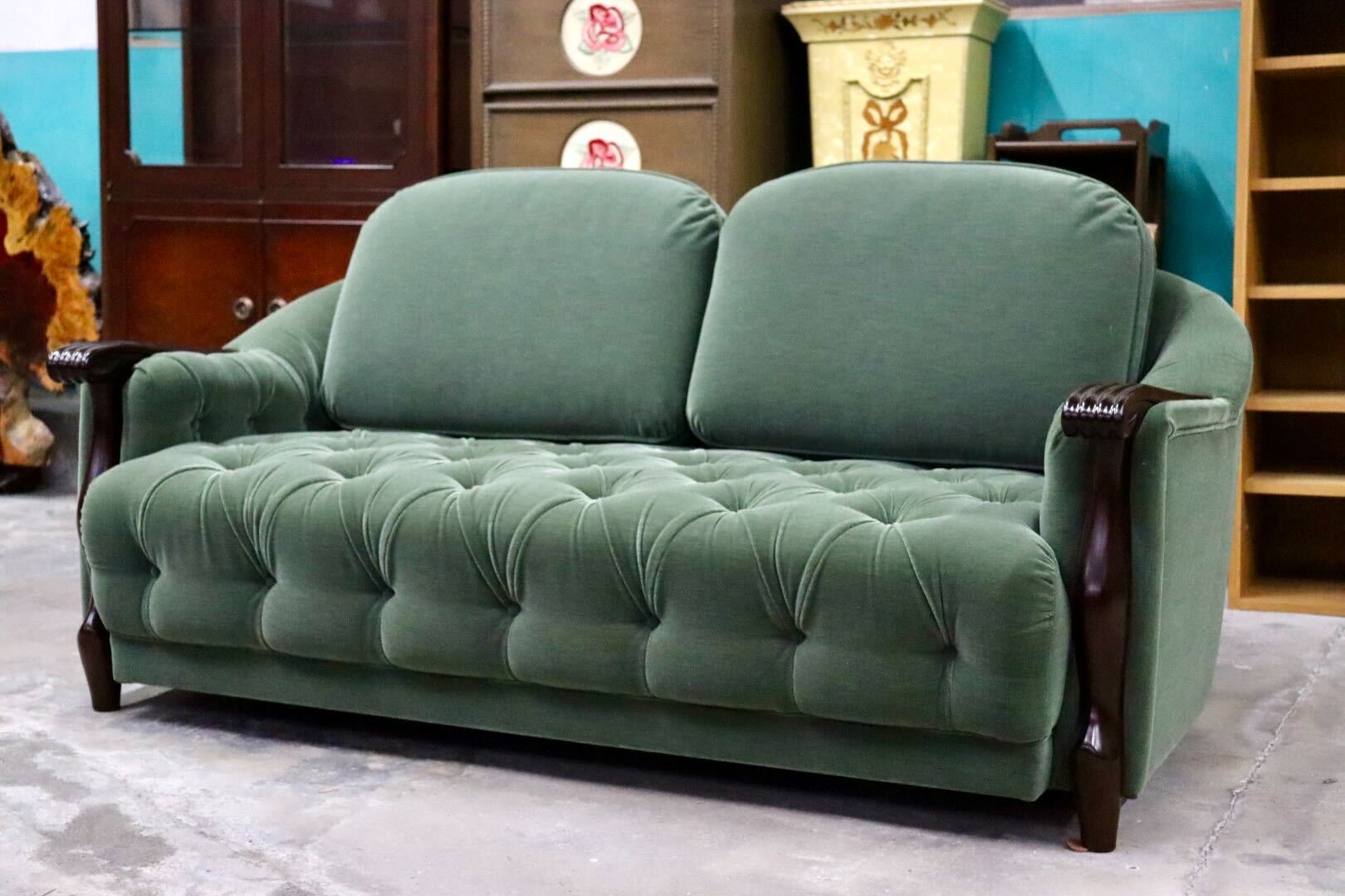 GMIH462B○maruni / マルニ ベルサイユ 2人掛けソファ ラブソファ 長椅子 ファブリック 応接 ヨーロピアン レトロ クラシック 定価約32万