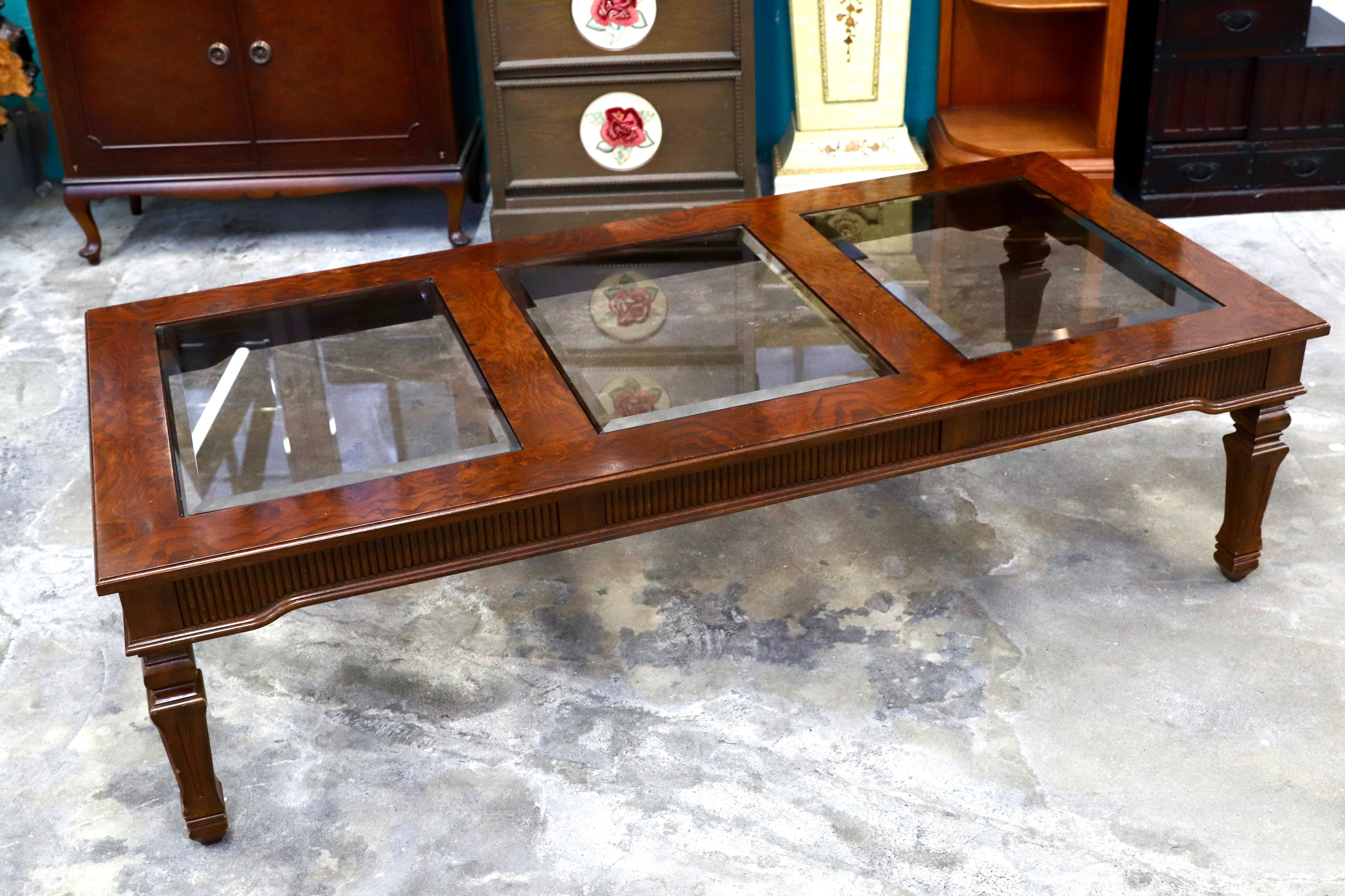 GMIK675○DREXEL HERITAGE / ドレクセルヘリテイジ キャメオクラシックス リビングテーブル センターテーブル 応接机 アンティーク 稀少