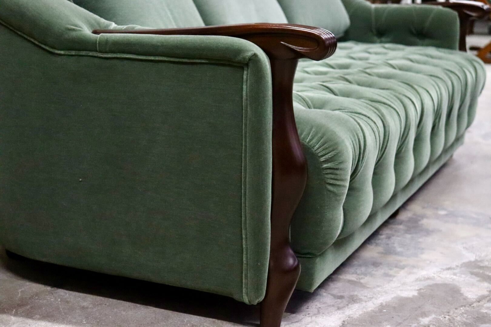 GMIH462C○maruni / マルニ ベルサイユ 3人掛けソファ トリプルソファ 長椅子 応接 ファブリック ヨーロピアン クラシック 定価約37.4万