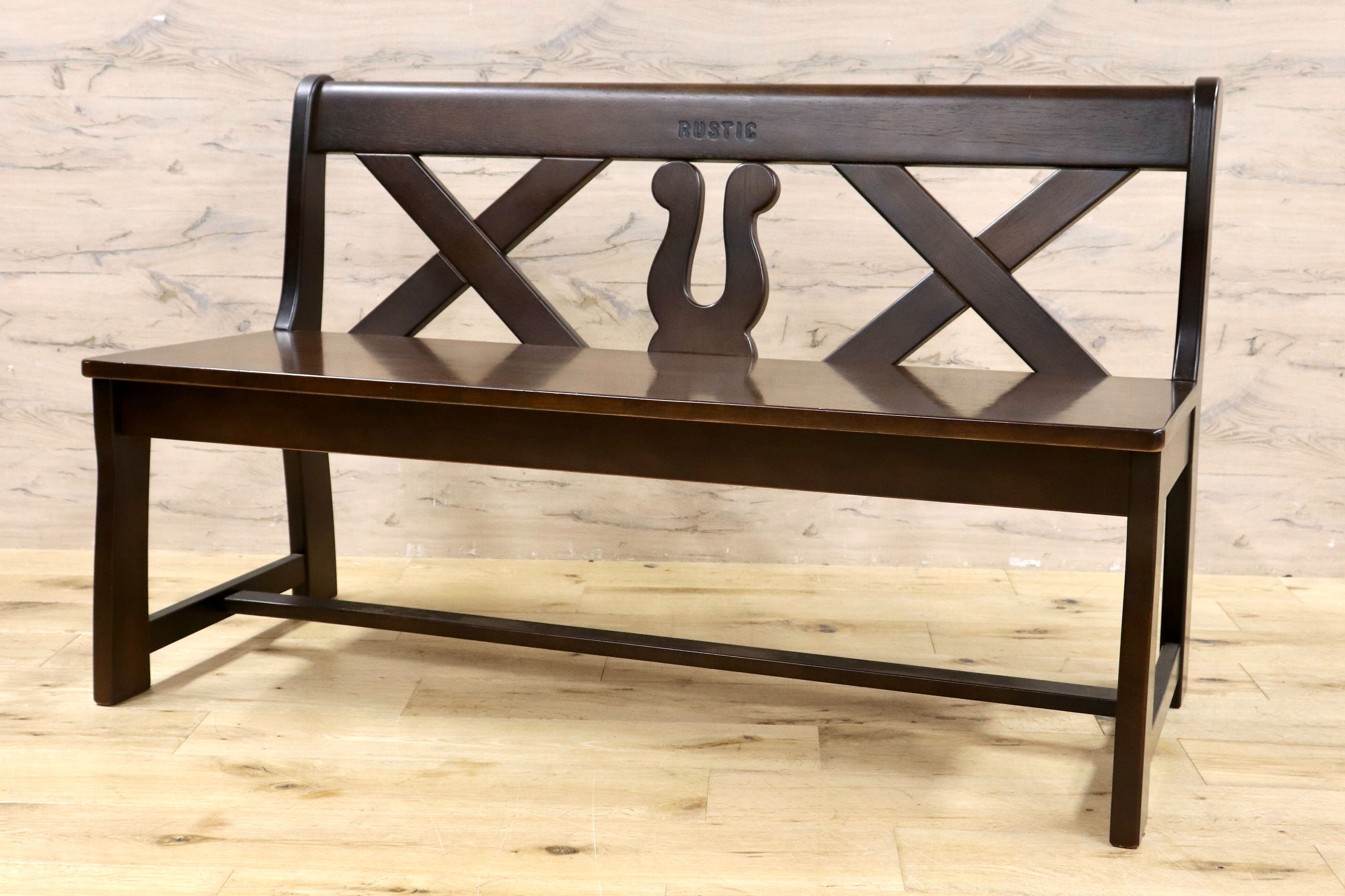 GMIH261D○karimoku / カリモク RUSTIC ルスティック ベンチ ダイニングチェア 椅子 レトロ カントリー 人気廃番 国産家具