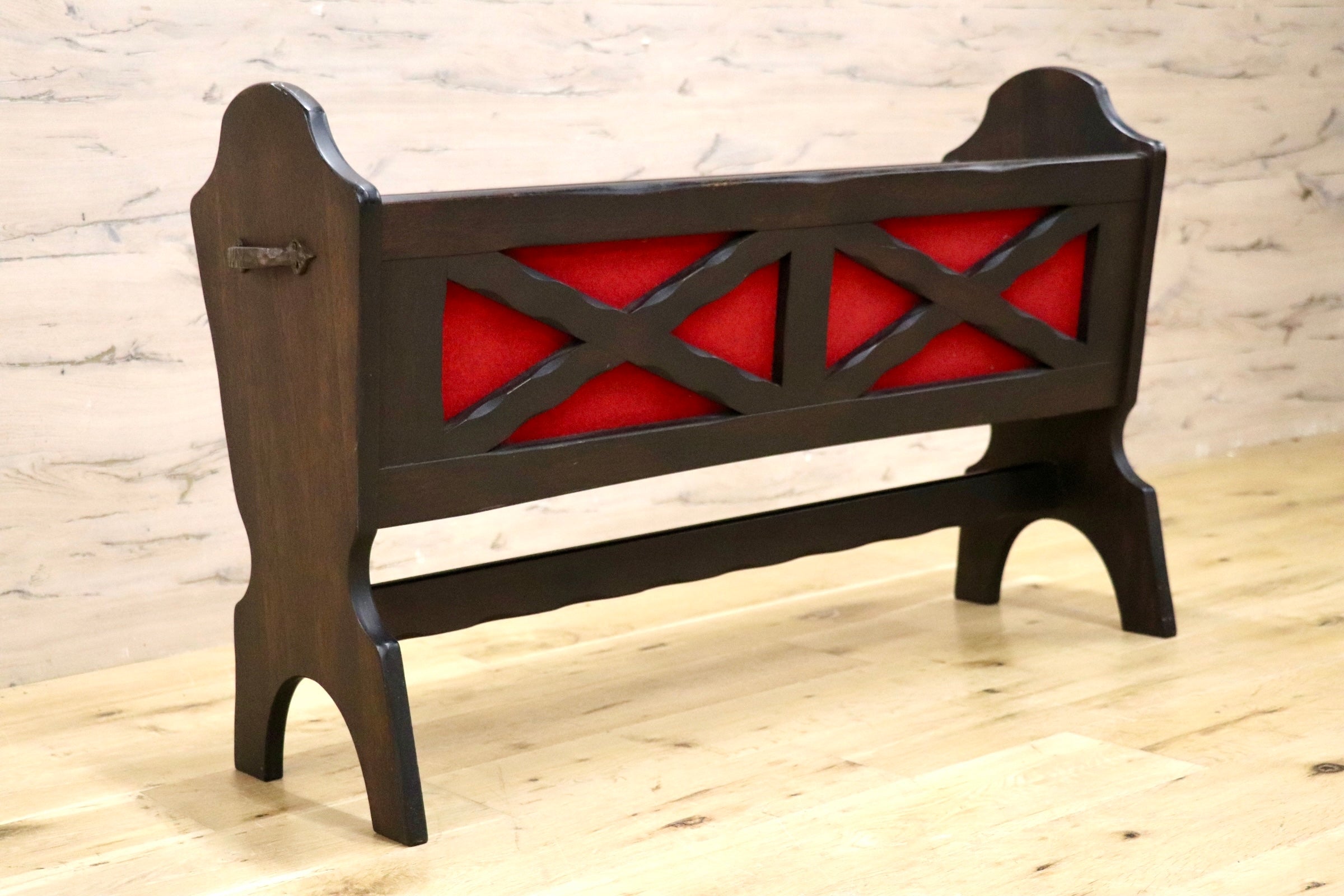 GMJH226○karimoku / カリモク オールドカリモク RUSTIC ルスティック プランター フラワースタンド 脚付き鉢カバー レトロ 国産家具