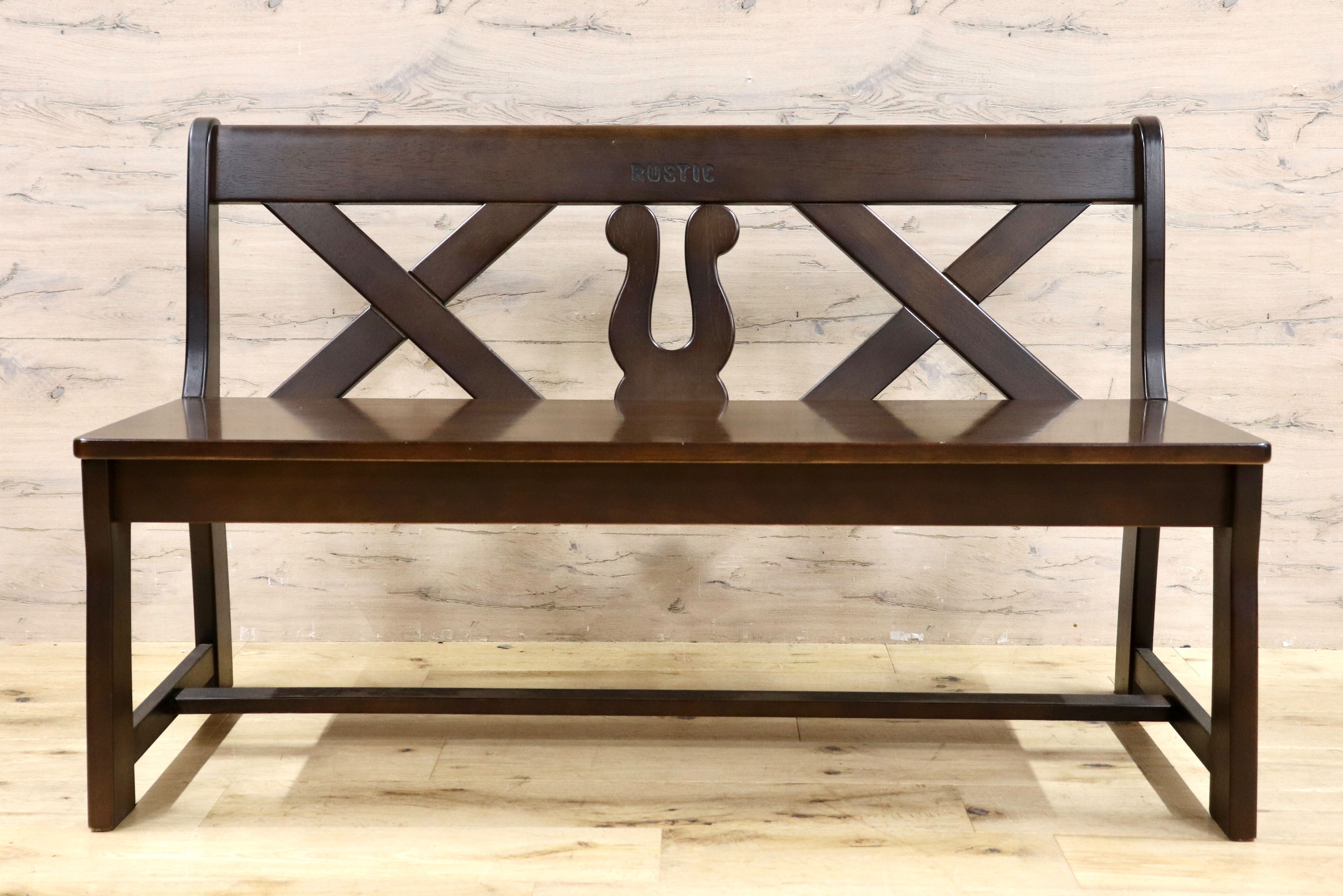 GMIH261D○karimoku / カリモク RUSTIC ルスティック ベンチ ダイニングチェア 椅子 レトロ カントリー 人気廃番 国産家具