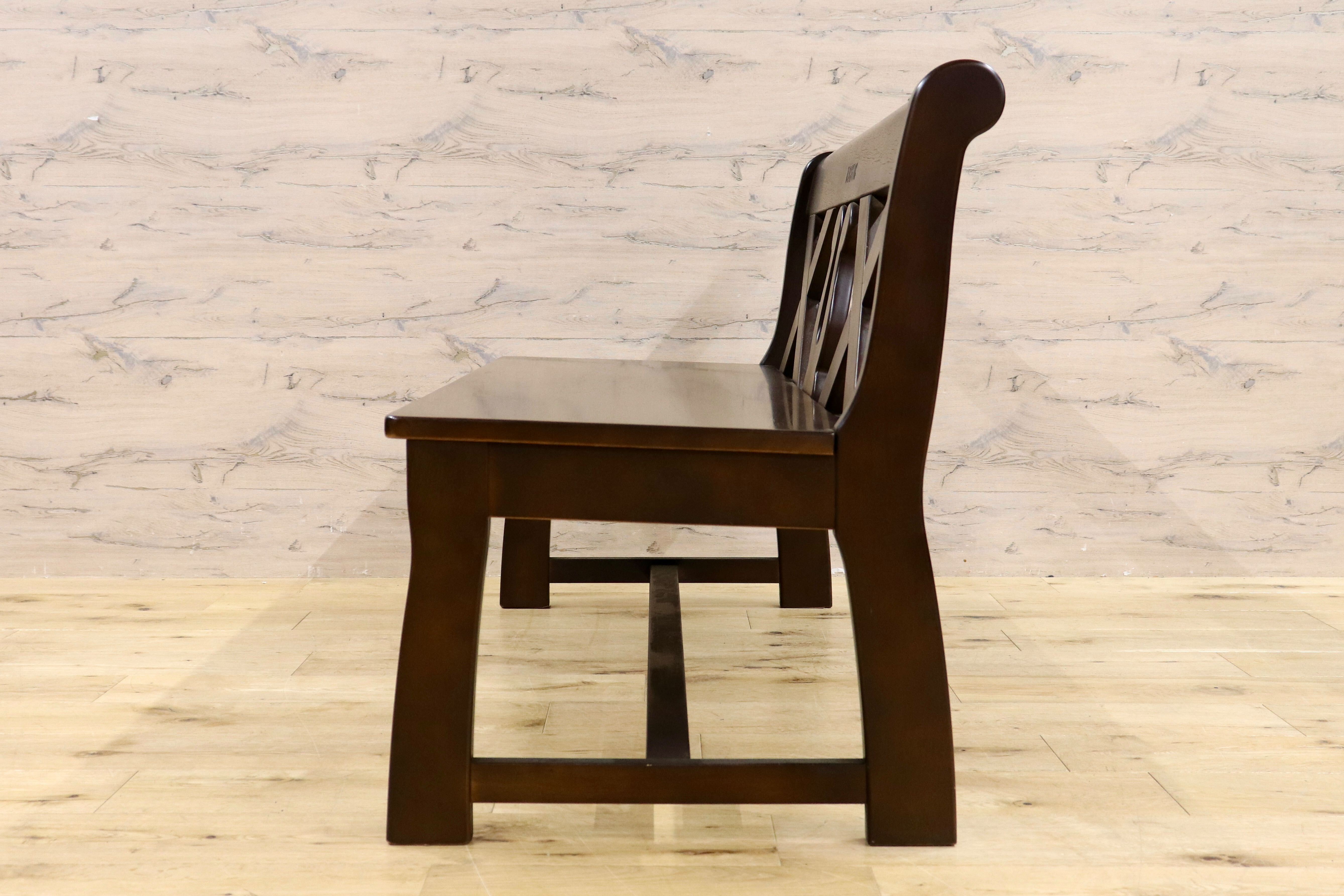 GMIH261D○karimoku / カリモク RUSTIC ルスティック ベンチ ダイニングチェア 椅子 レトロ カントリー 人気廃番 国産家具