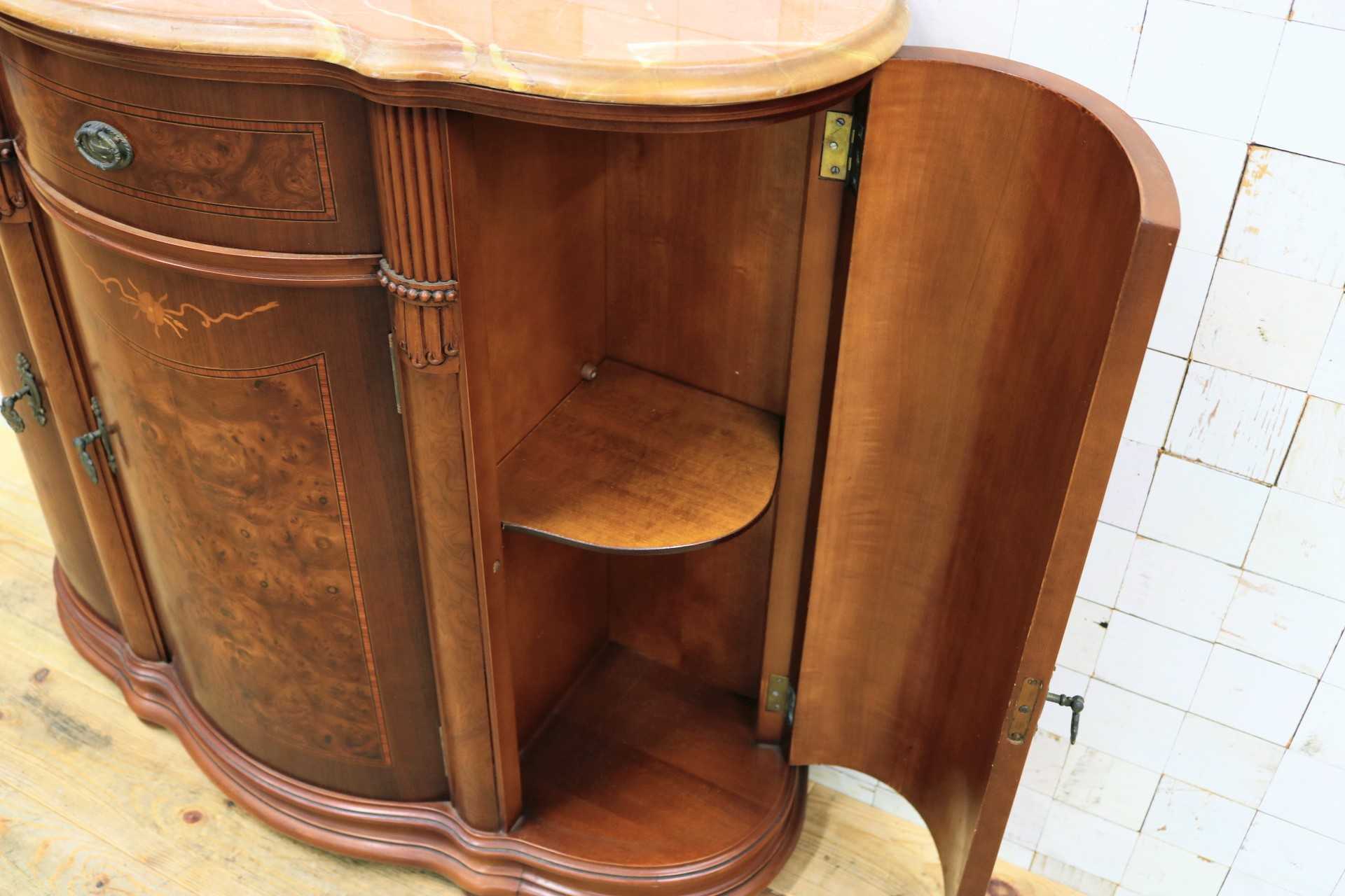 GMIH522◯Muebles Madima / ムエブレス・マディマ サイドボード リビングボード キャビネット 大理石 スペイン クラシック アンティーク