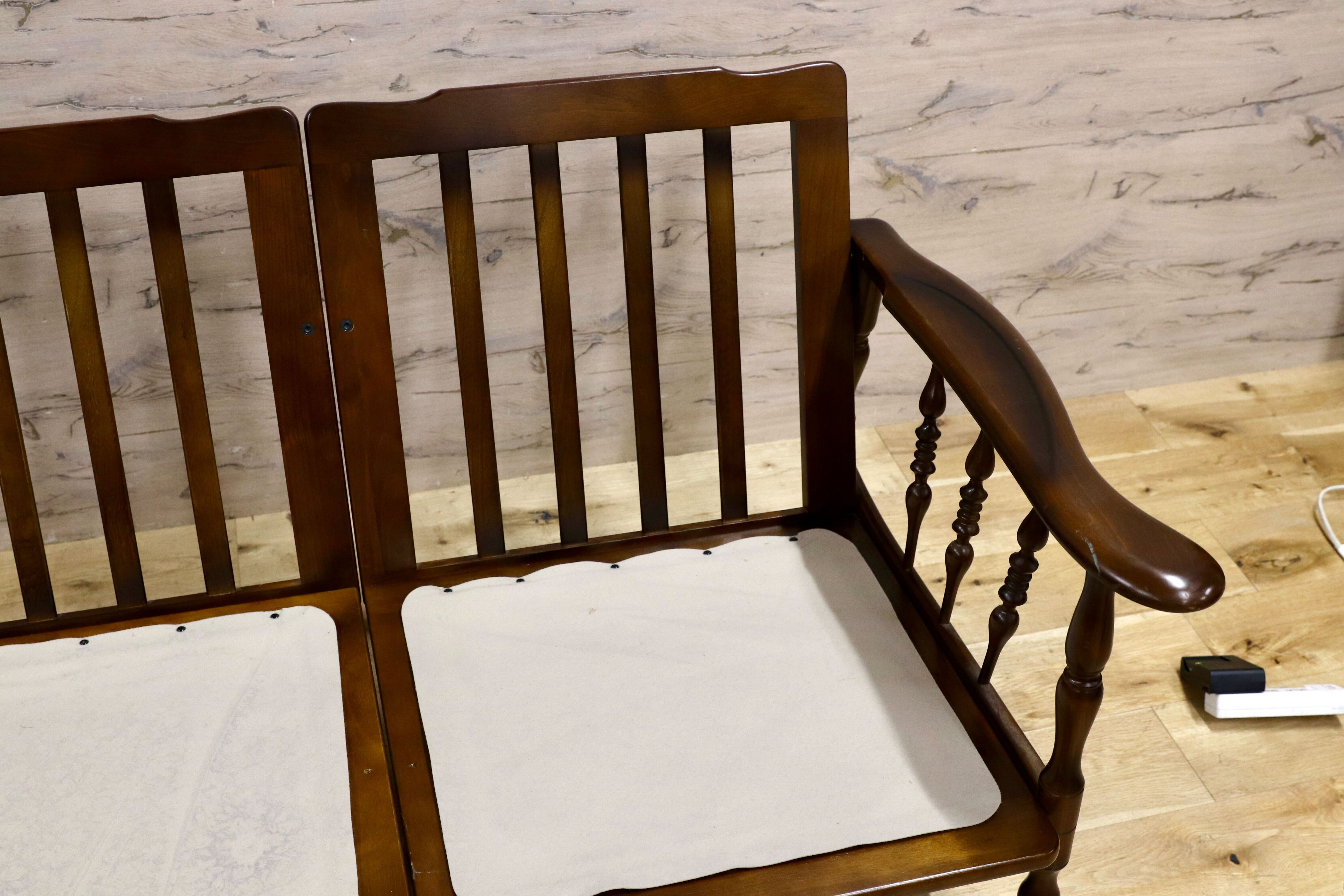 GMIK770○karimoku / カリモク コロニアル 3人掛けソファ トリプルソファ セパレートソファ 3シーター 国産家具