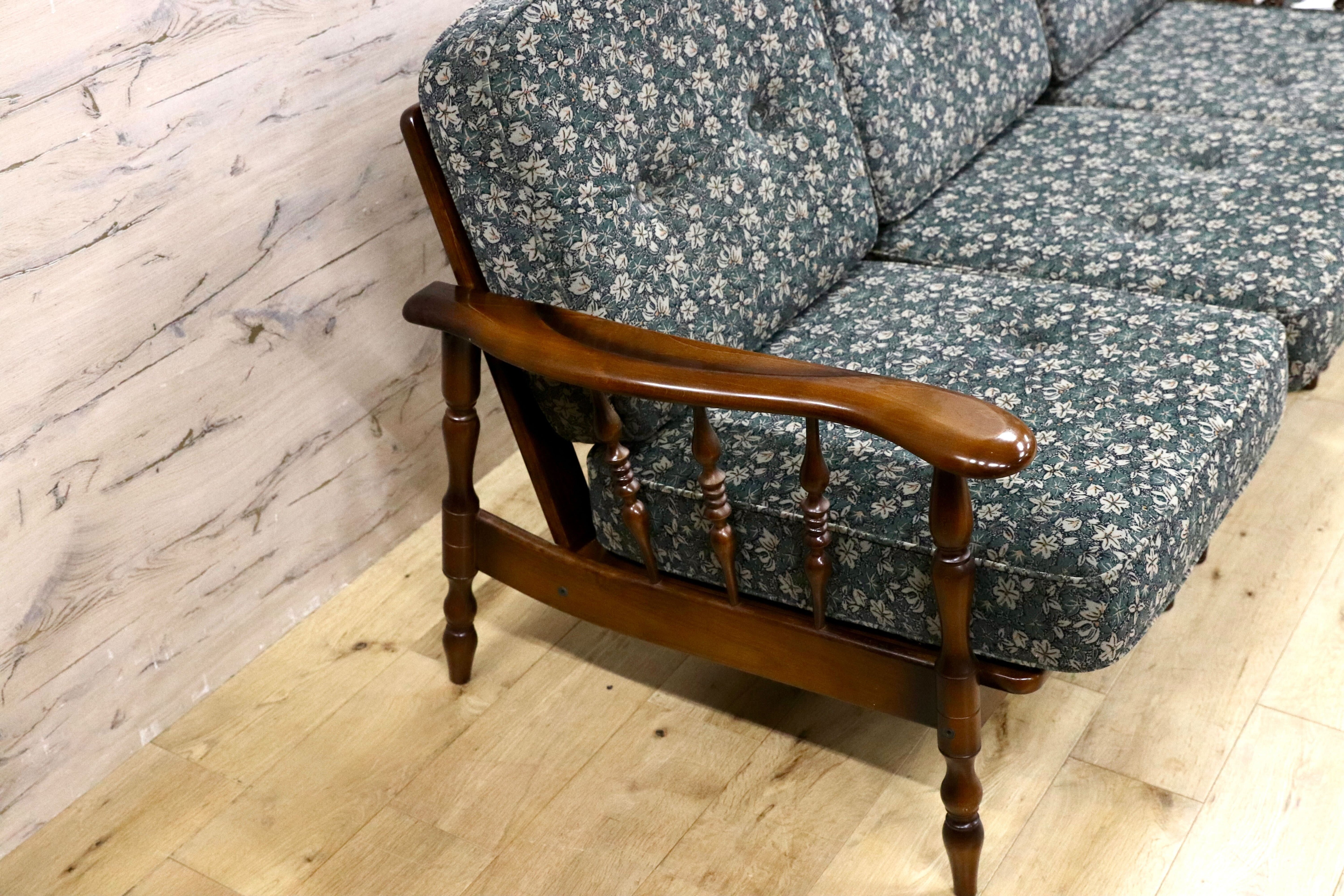 GMIK770○karimoku / カリモク コロニアル 3人掛けソファ トリプルソファ セパレートソファ 3シーター 国産家具