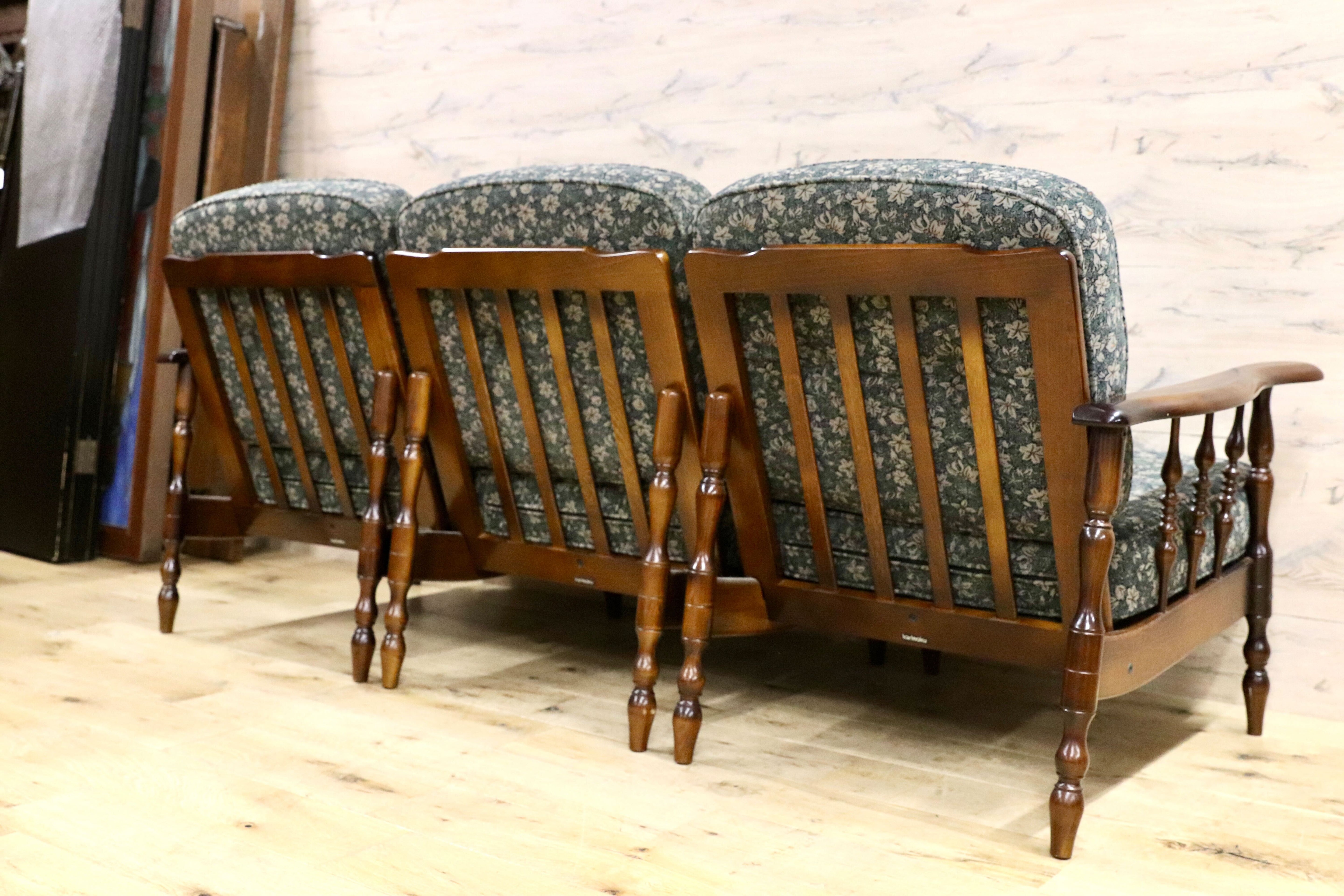 GMIK770○karimoku / カリモク コロニアル 3人掛けソファ トリプルソファ セパレートソファ 3シーター 国産家具