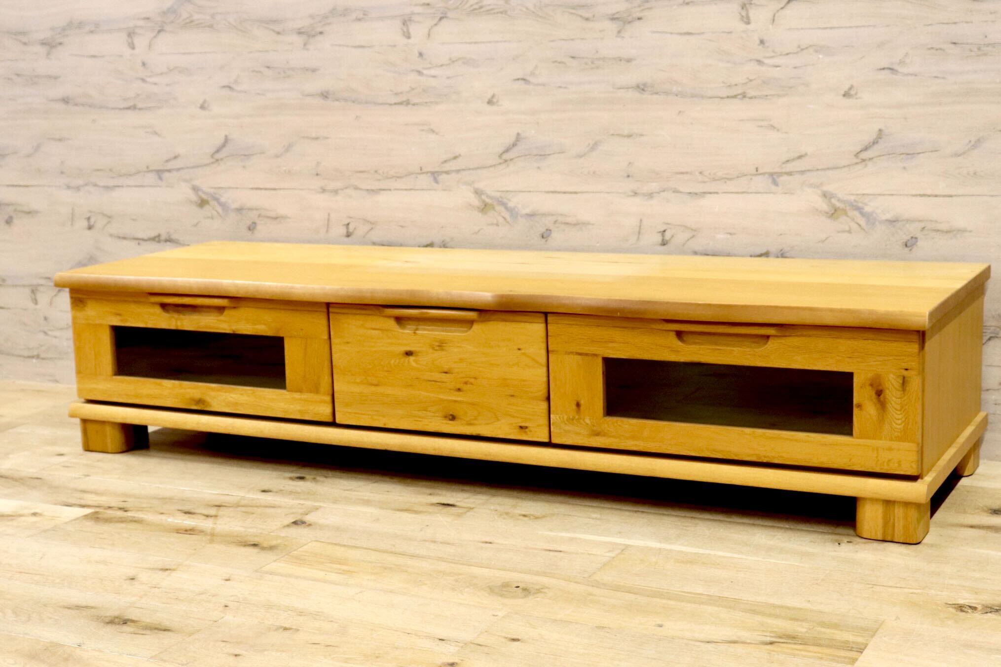 GMIH260○起立木工 / KIRITSU FURNITURE D-OAK TVボード AVボード ローボード リビング収納 オーク無垢材 ナチュラル 北欧スタイル