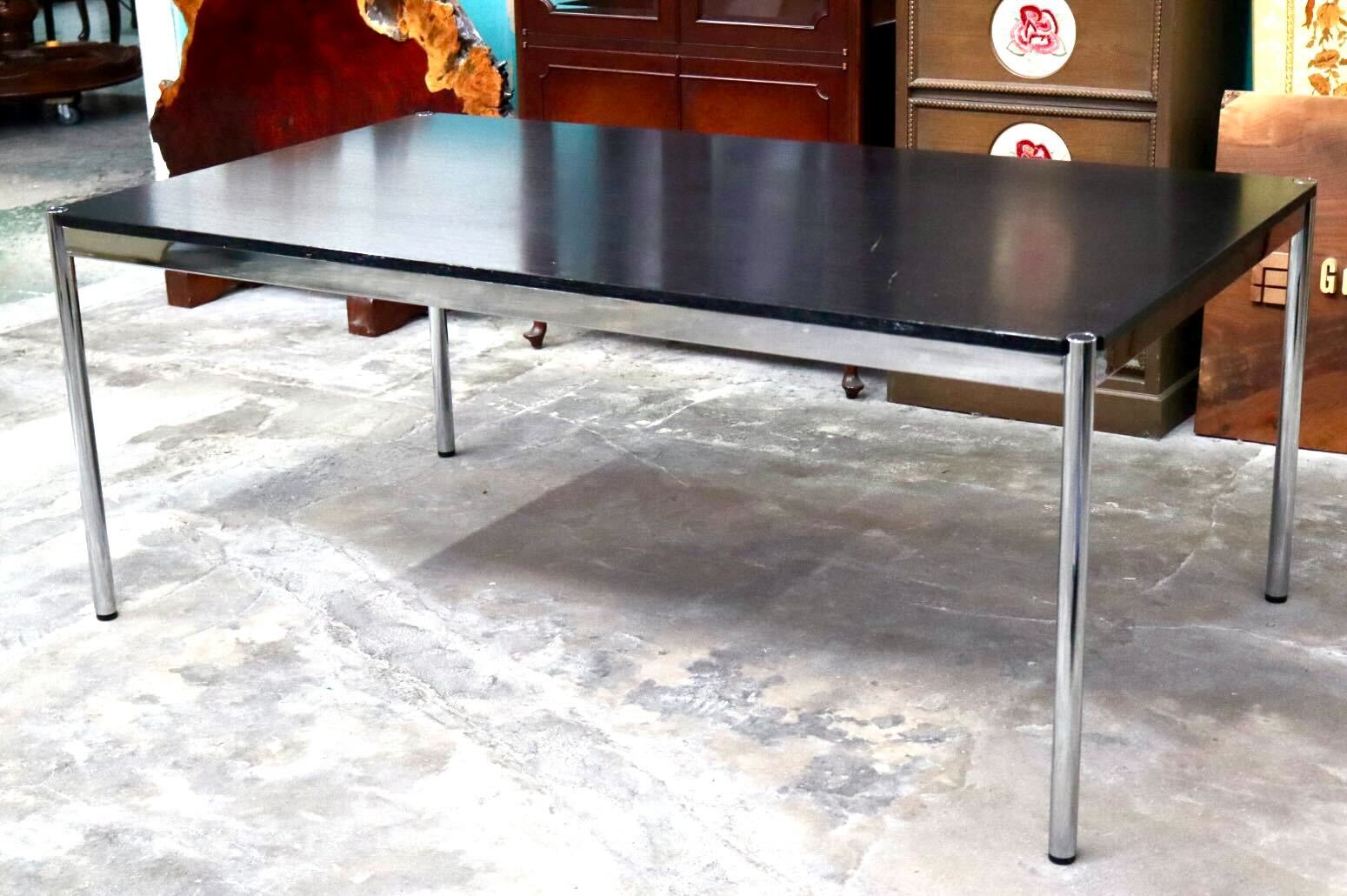 GMJH99B○USM Haller ハラーシステム ミーティングテーブル 会議テーブル 作業台 ダイニングテーブル 机 スイス モダン ヴィンテージ