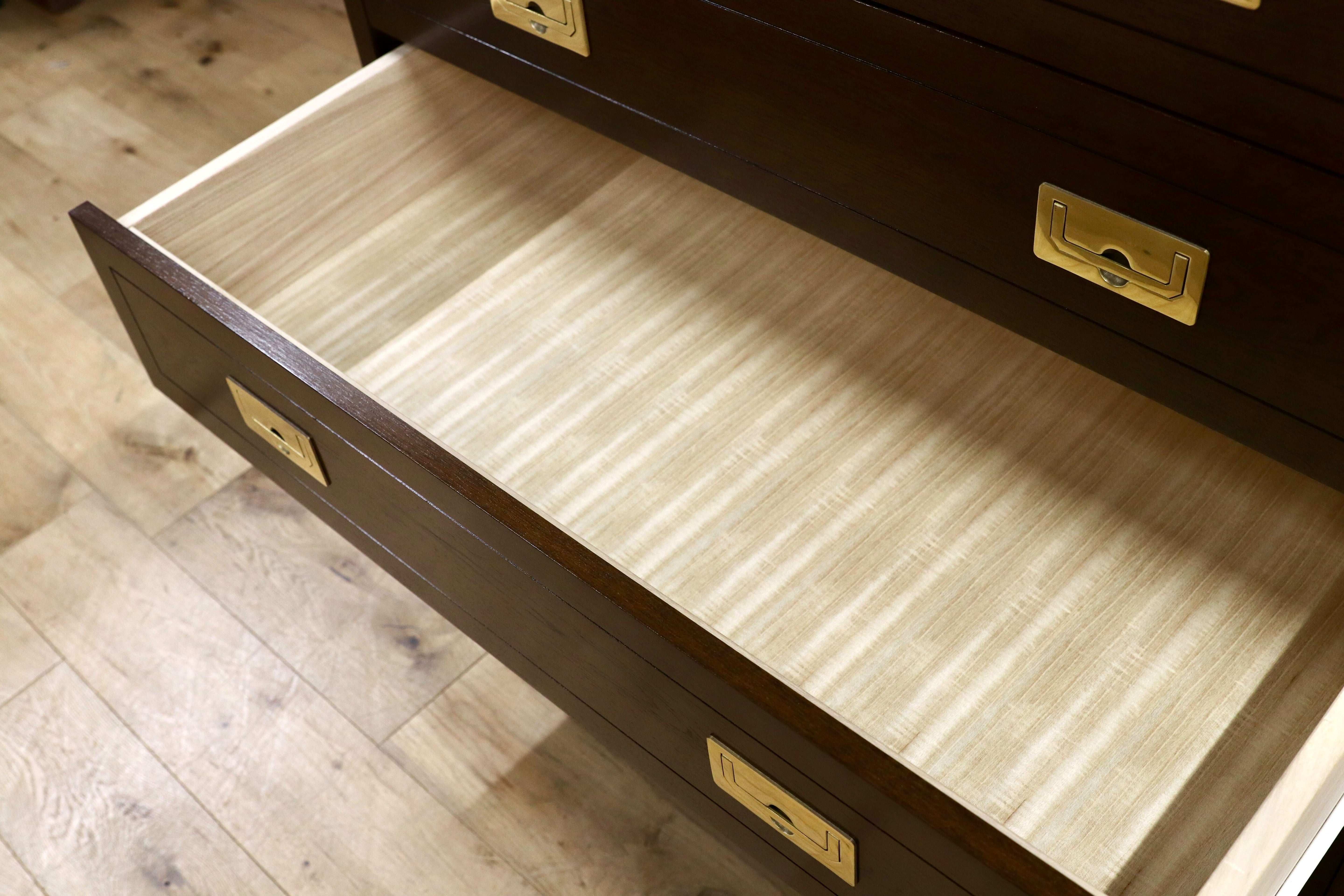 GMIK761○domani / ドマーニ Morganton モーガントン 五段 チェスト 整理箪笥 リビングボード ヒッコリーブラウン カリモク最高峰