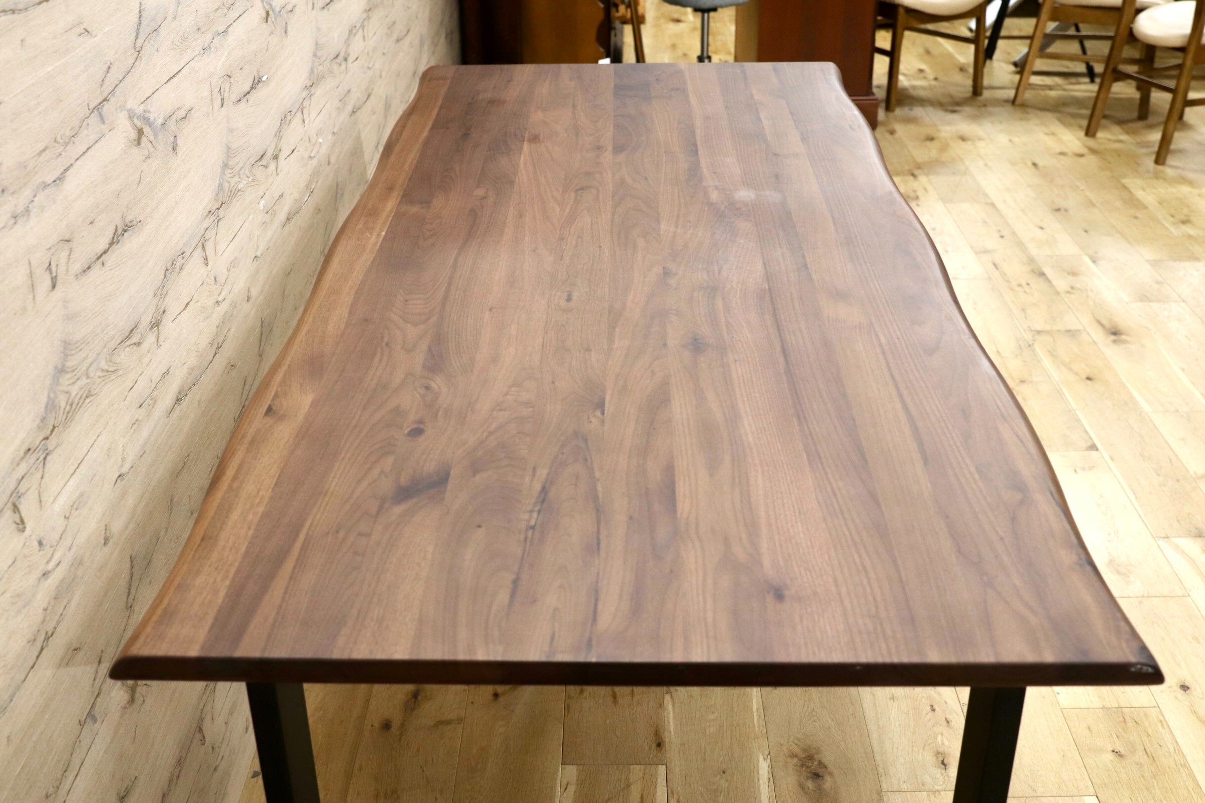 GMJH47○MANABE INTERIOR HEARTS / マナベインテリアハーツ NINE III ダイニングテーブル ウォールナット 食卓テーブル 約10万 展示品