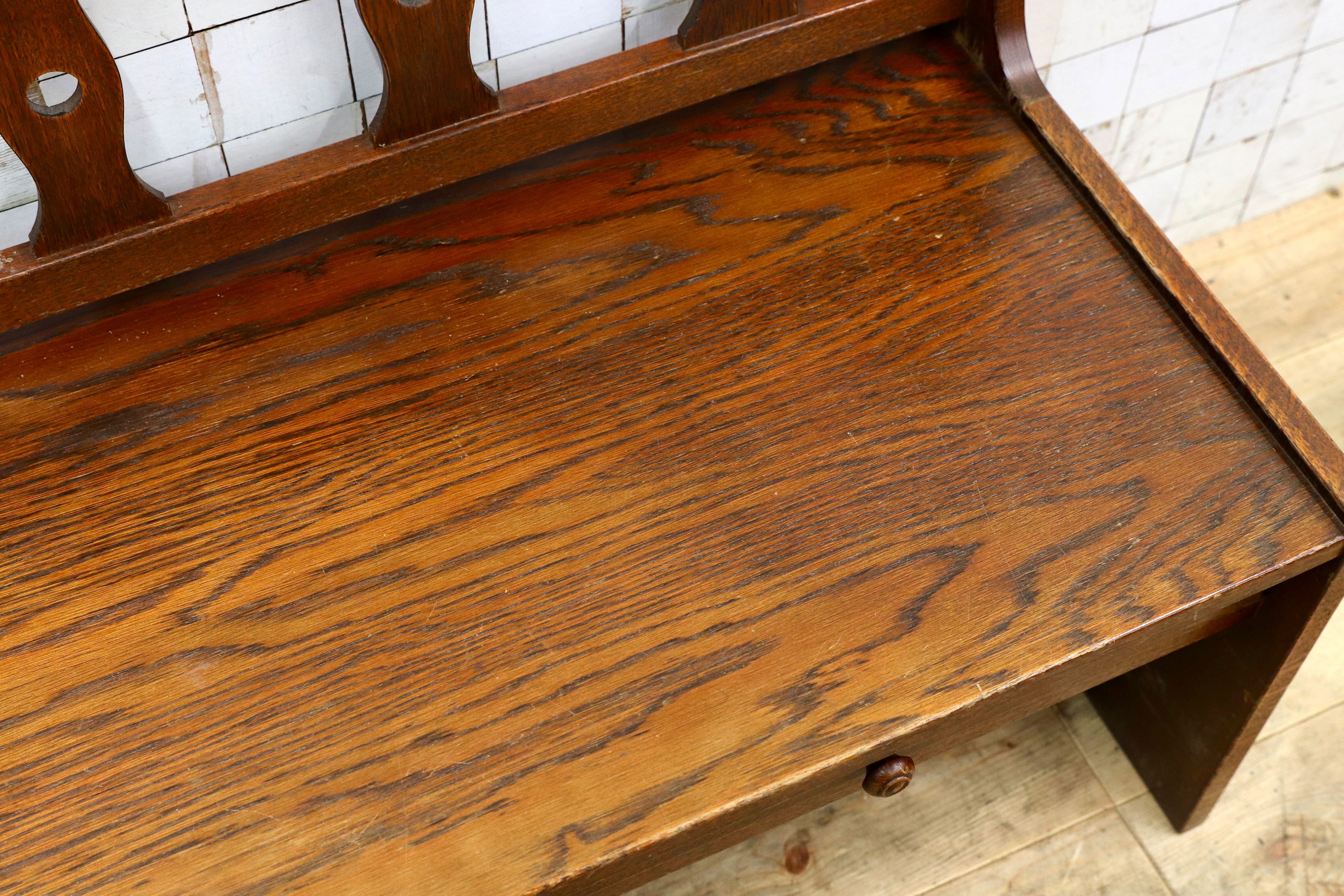 GMIK718○三越家具 Brugge ブルージュ アンティーク ベンチ サイドチェア 椅子 レトロ オールド カントリー 英国スタイル レア