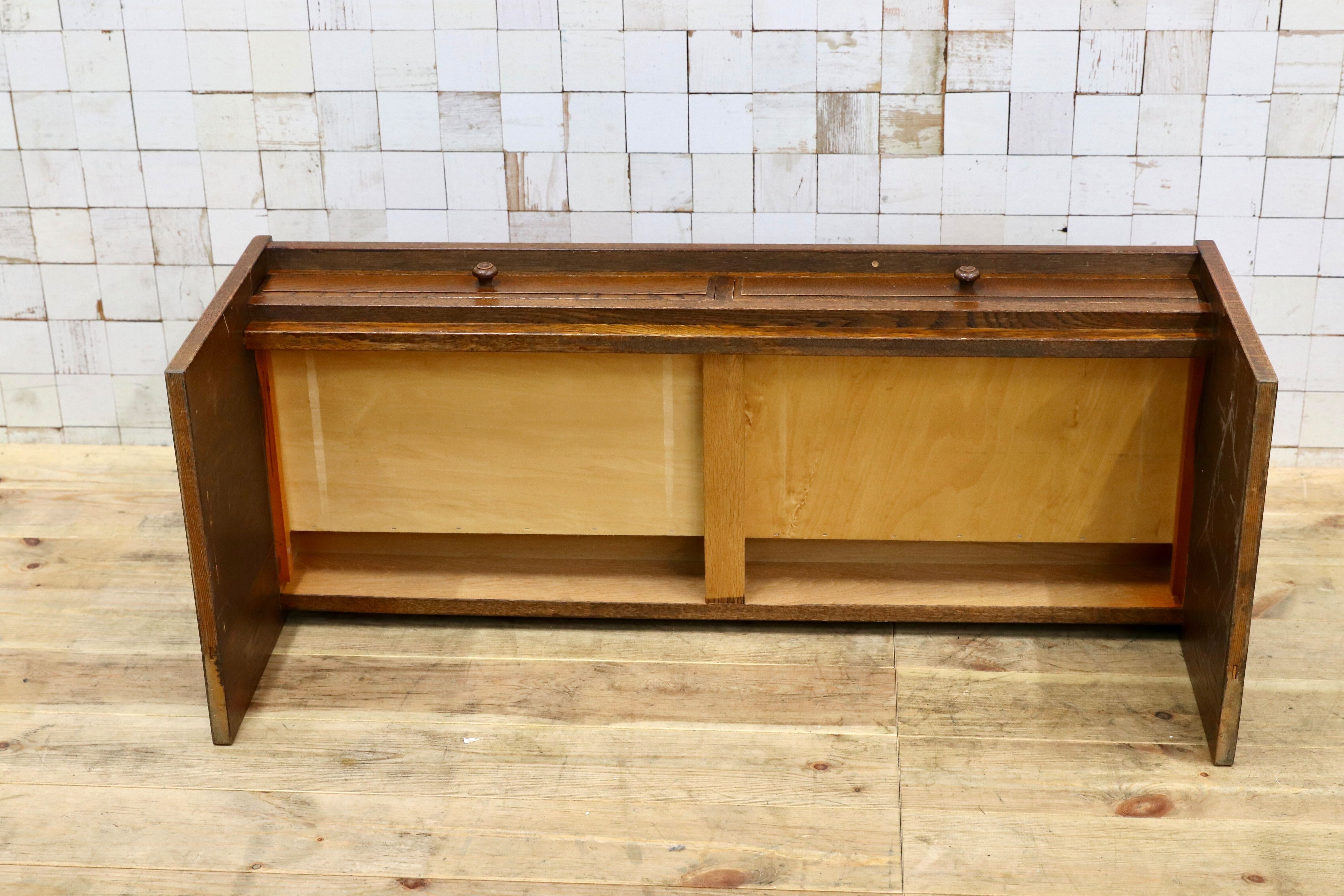 GMIK718○三越家具 Brugge ブルージュ アンティーク ベンチ サイドチェア 椅子 レトロ オールド カントリー 英国スタイル レア