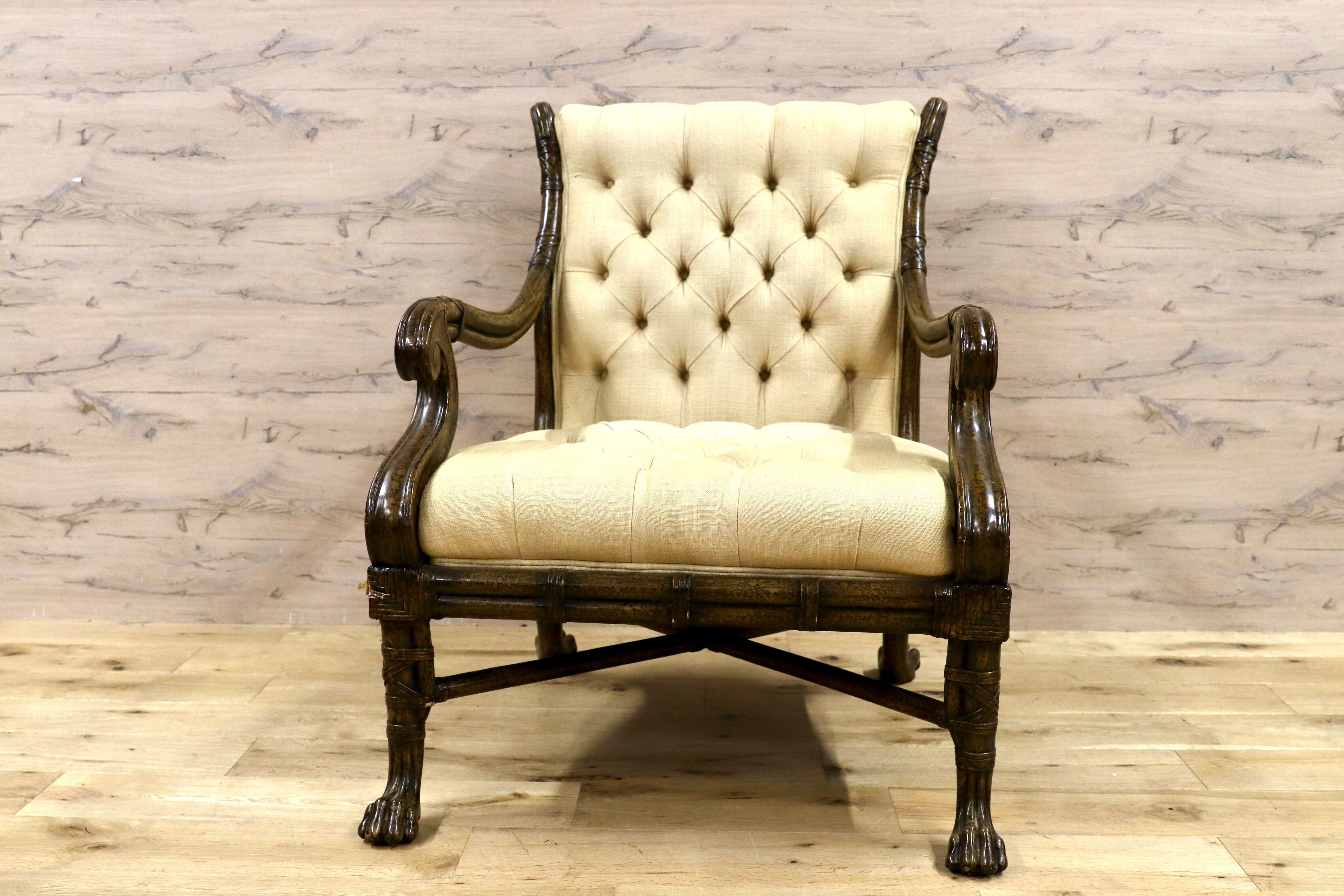 GMFS342B○西洋 アンティーク 輸入家具 1人掛けソファ シングルソファ ヴィンテージ 検）メートランドスミス セオドアアレキサンダー