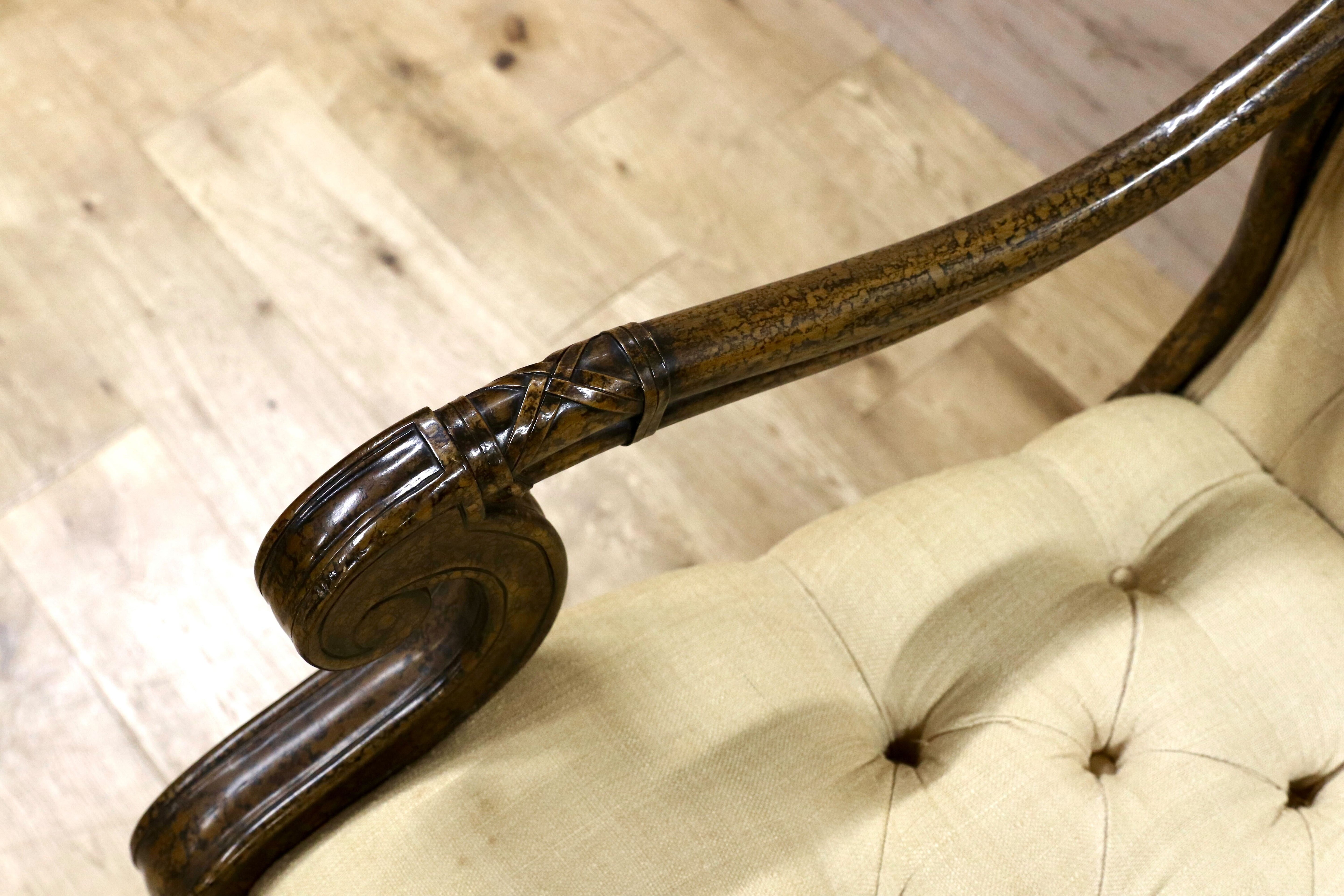 GMFS342B○西洋 アンティーク 輸入家具 1人掛けソファ シングルソファ ヴィンテージ 検）メートランドスミス セオドアアレキサンダー