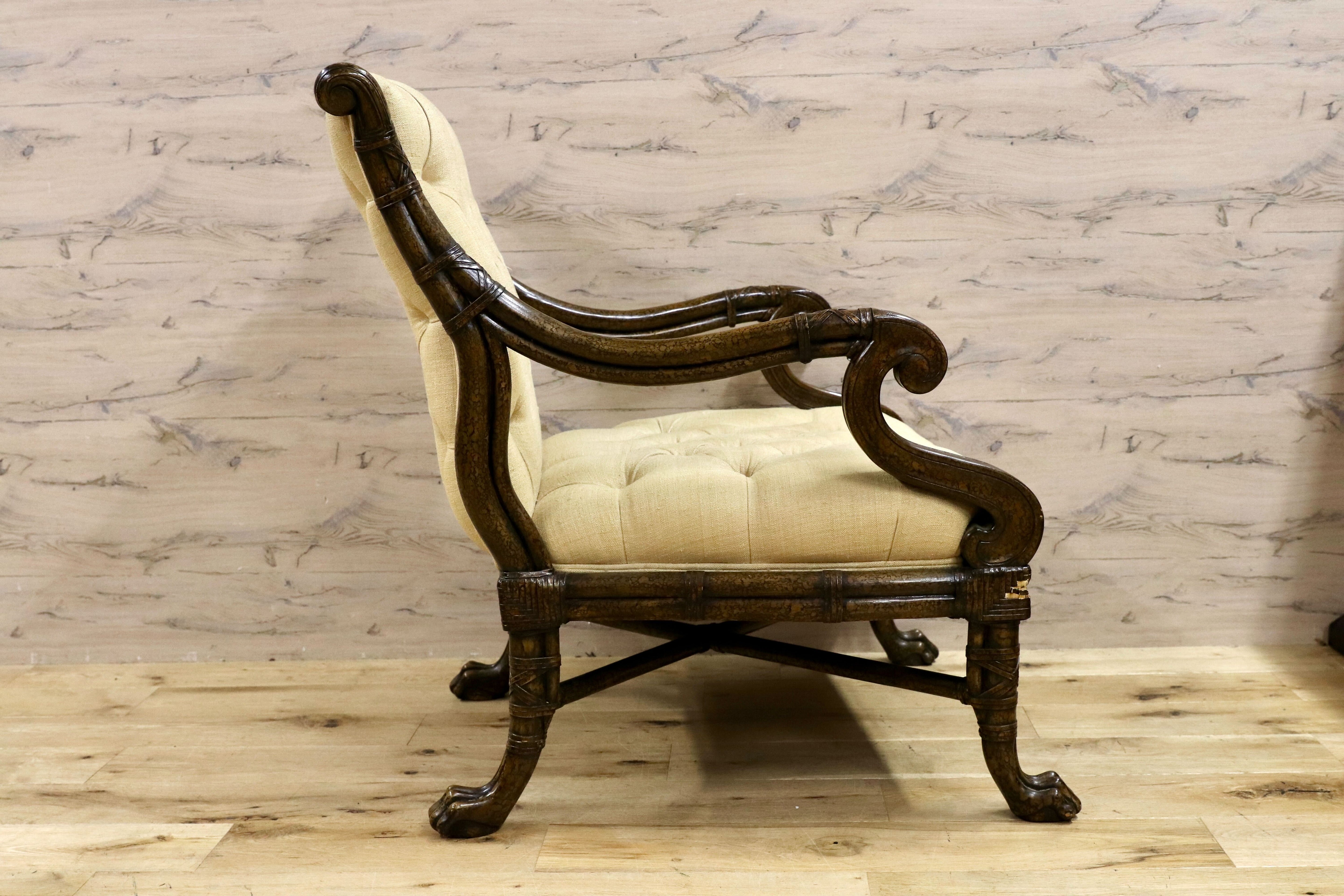 GMFS342B○西洋 アンティーク 輸入家具 1人掛けソファ シングルソファ ヴィンテージ 検）メートランドスミス セオドアアレキサンダー