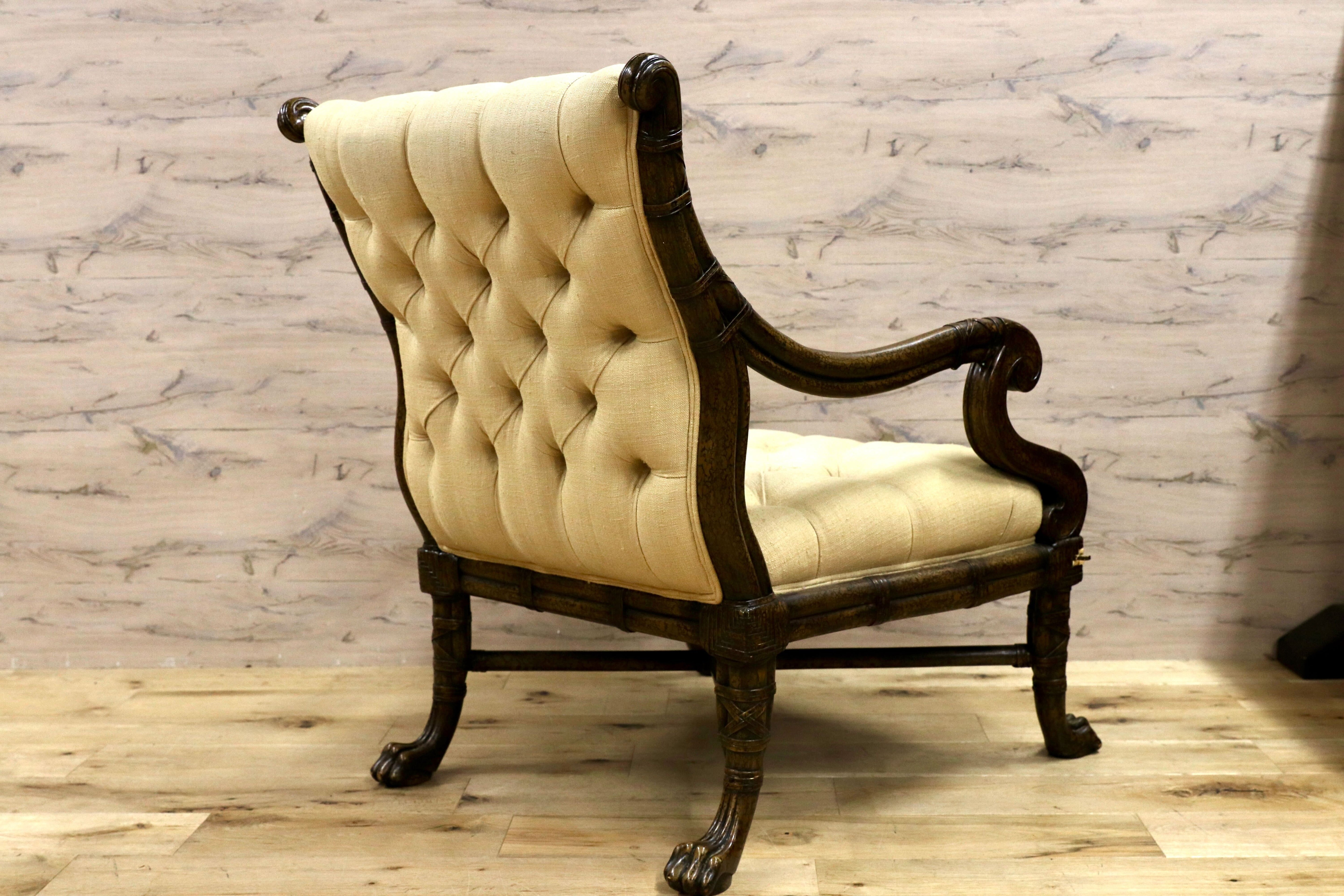 GMFS342B○西洋 アンティーク 輸入家具 1人掛けソファ シングルソファ ヴィンテージ 検）メートランドスミス セオドアアレキサンダー