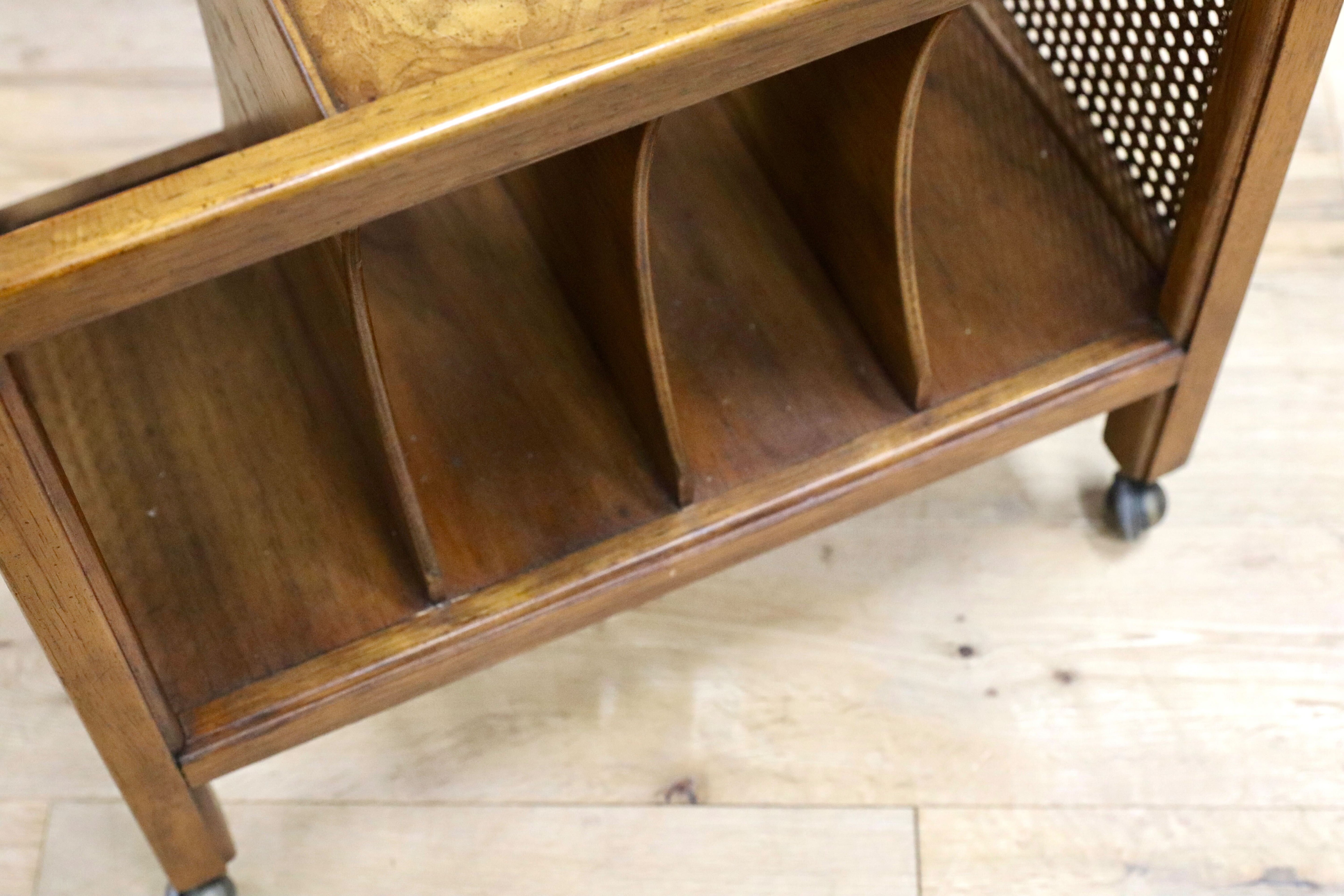 GMIS96○DREXEL HERITAGE / ドレクセルヘリテイジ エトセトラ Et Cetera マガジンラック サイドテーブル ヴィンテージ 最高級 約14万 稀少