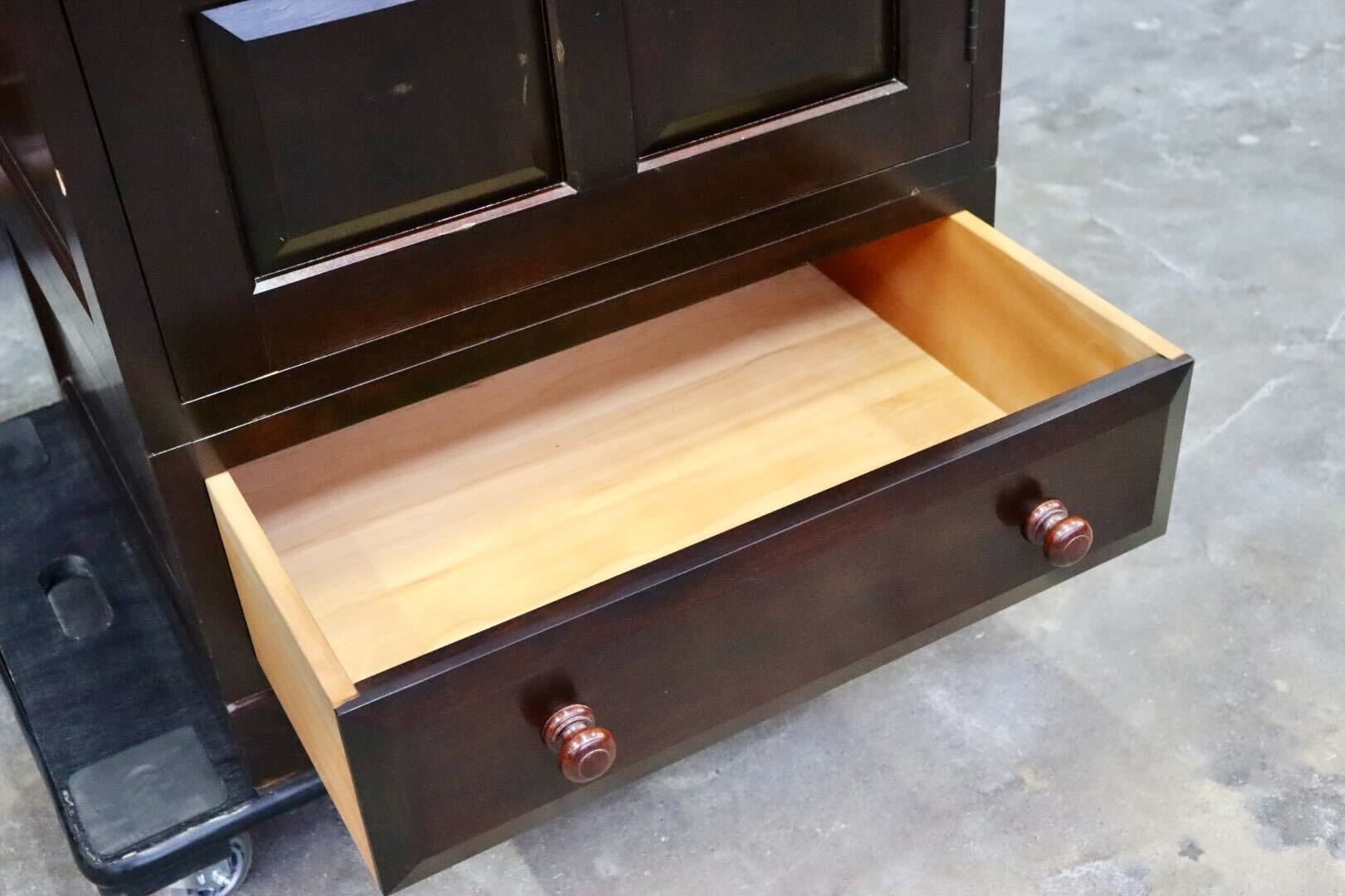GMIK160○松本民芸家具 洋服タンス 洋服収納 ワードローブ キャビネット チェスト 和家具 和室 レトロ アンティーク 伝統工芸