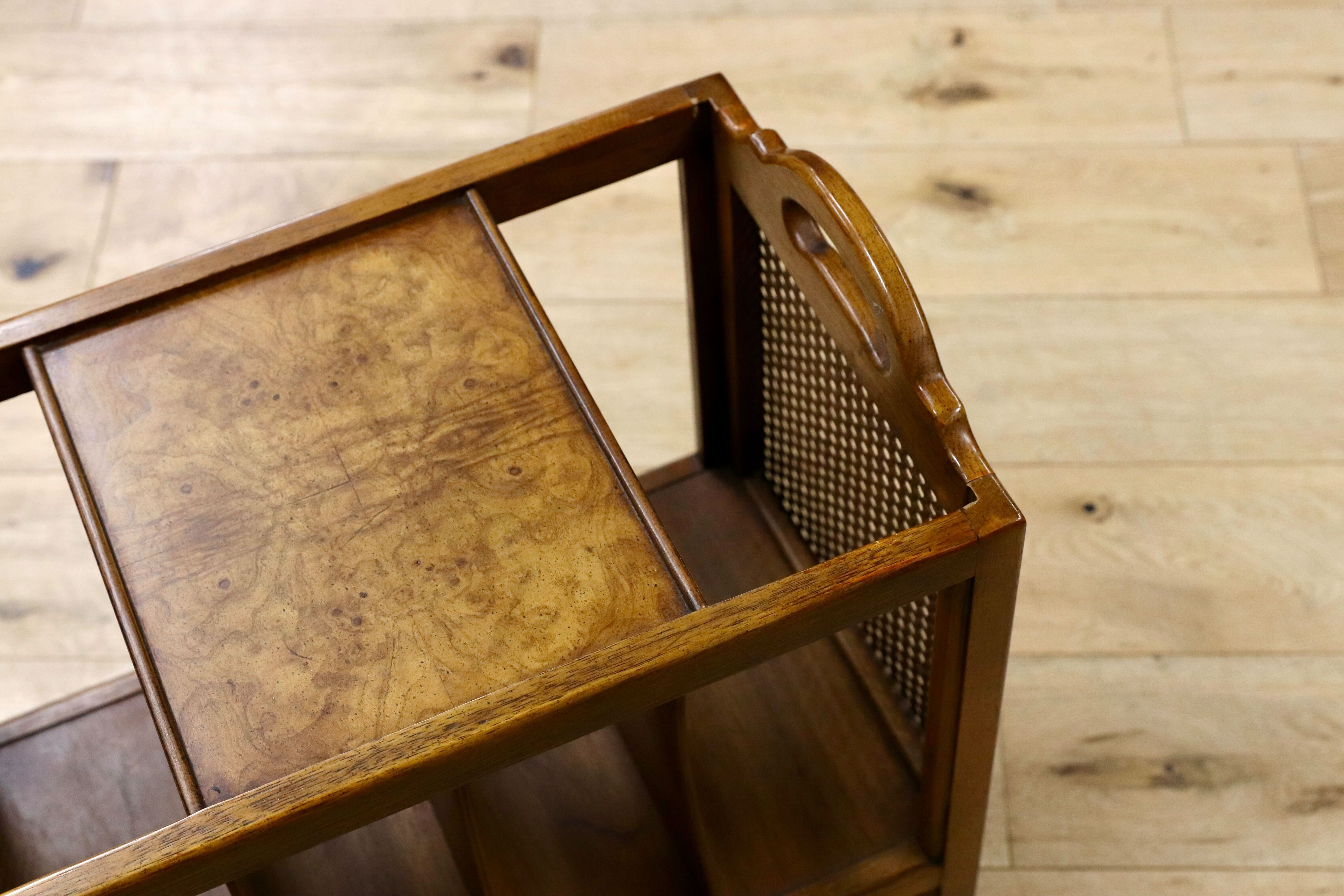 GMIS96○DREXEL HERITAGE / ドレクセルヘリテイジ エトセトラ Et Cetera マガジンラック サイドテーブル ヴィンテージ 最高級 約14万 稀少