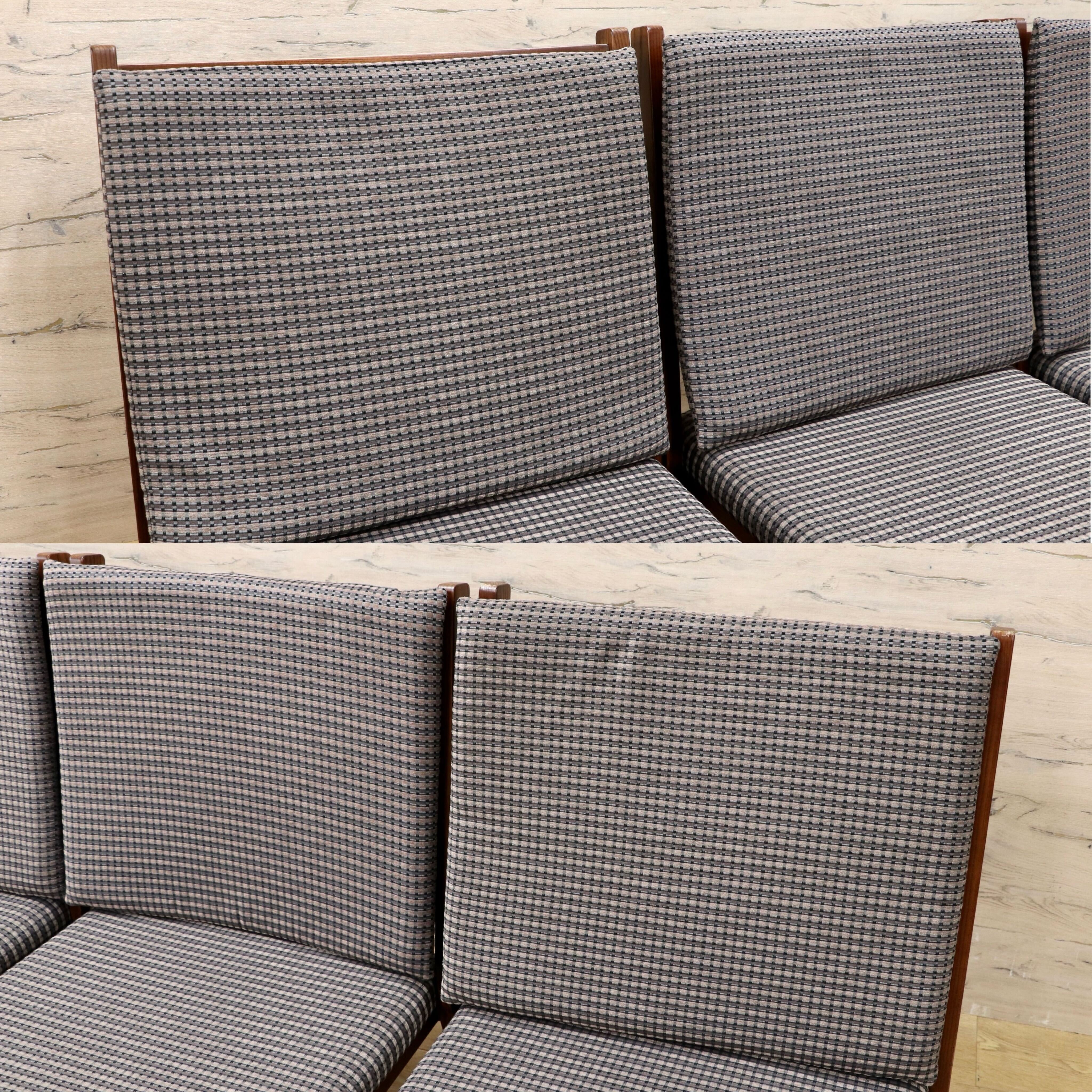 GMIH491A○シンプルモダン スタッキング ローチェア 4脚セット ラウンジチェア 座椅子 ファブリック 和室 座敷 和モダン 北欧スタイル