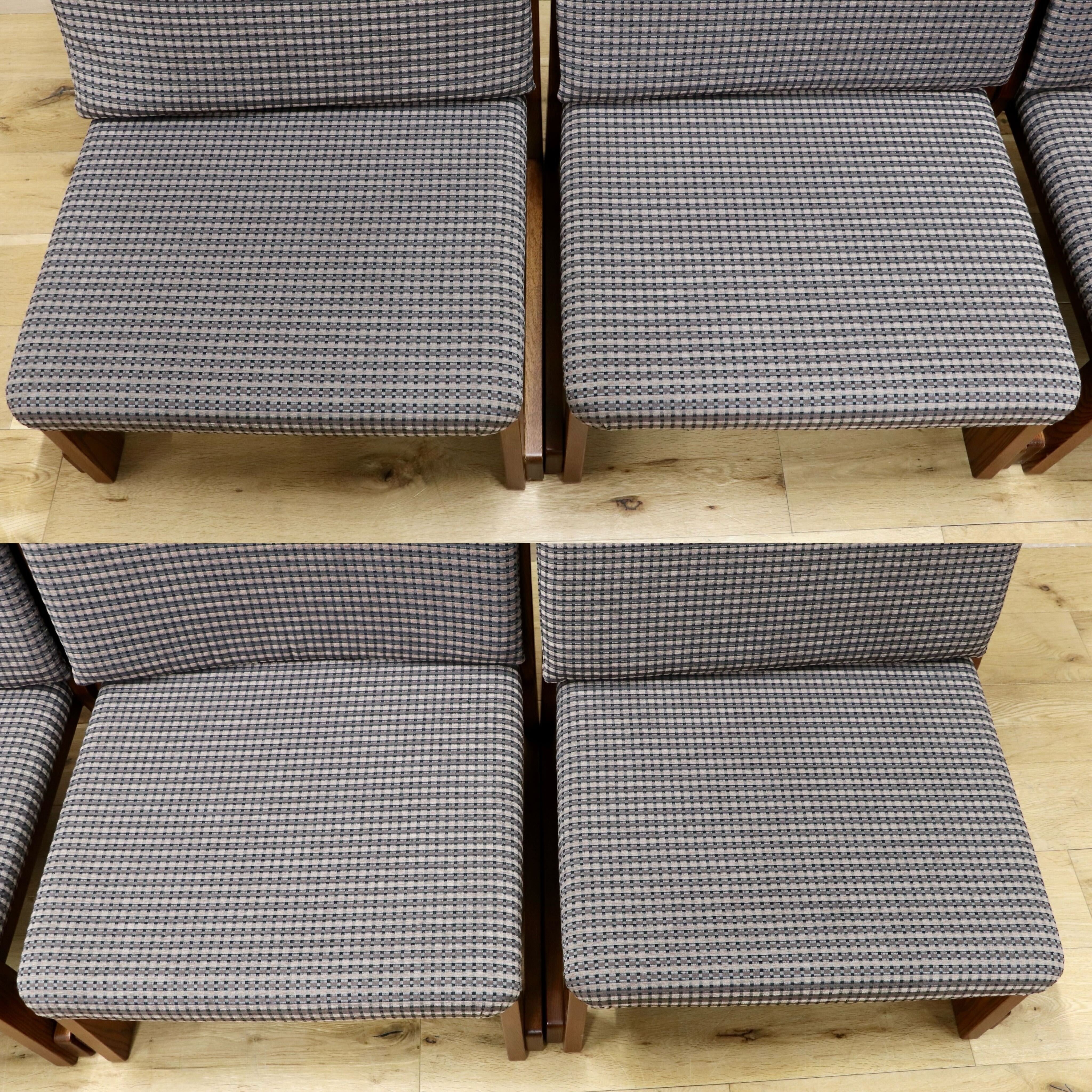 GMIH491A○シンプルモダン スタッキング ローチェア 4脚セット ラウンジチェア 座椅子 ファブリック 和室 座敷 和モダン 北欧スタイル