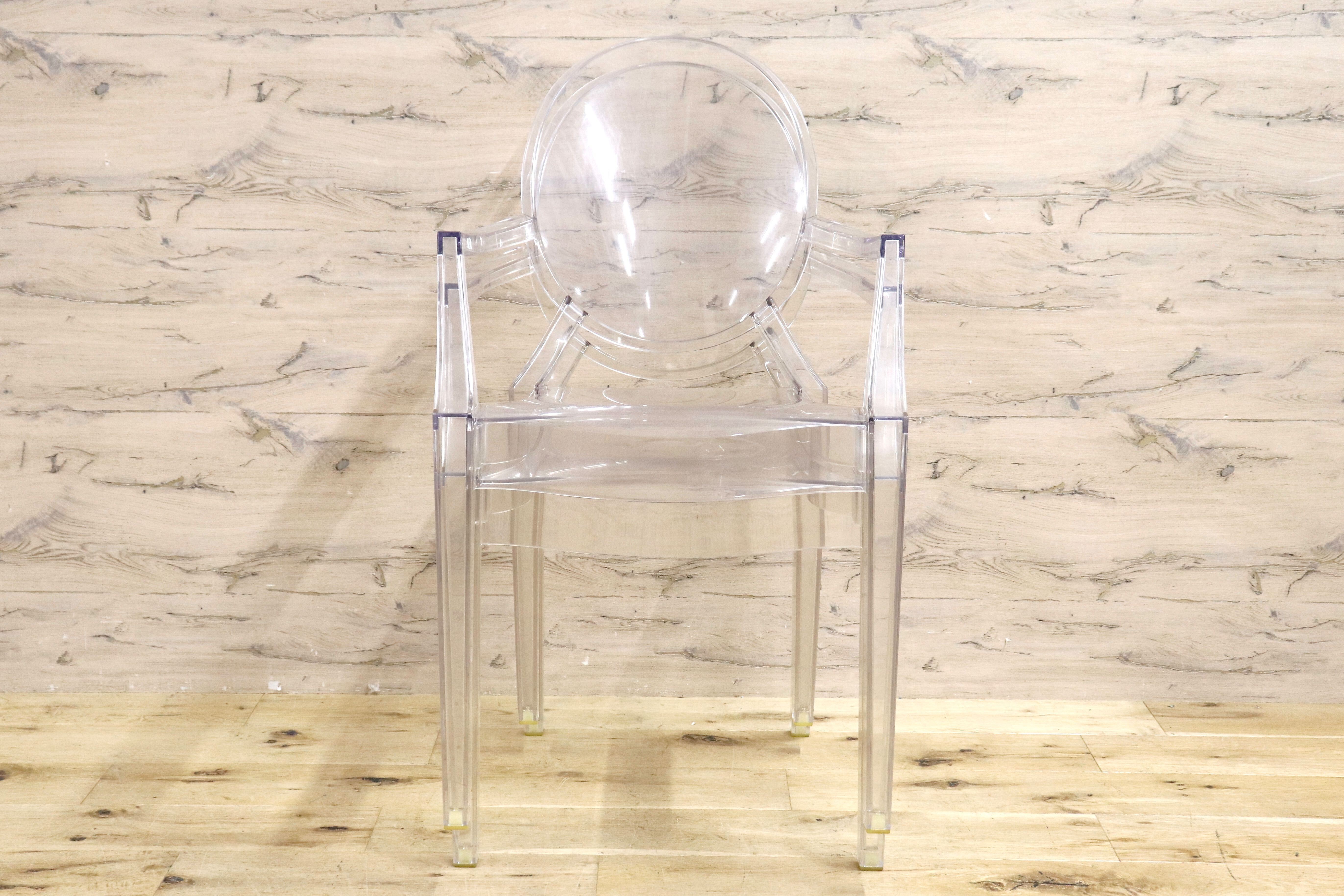 GMIK165C○Kartell / カルテル LOUIS GHOST ルイゴースト スタッキングチェア 2脚セット ガーデンチェア 椅子 モダン 定価約14万