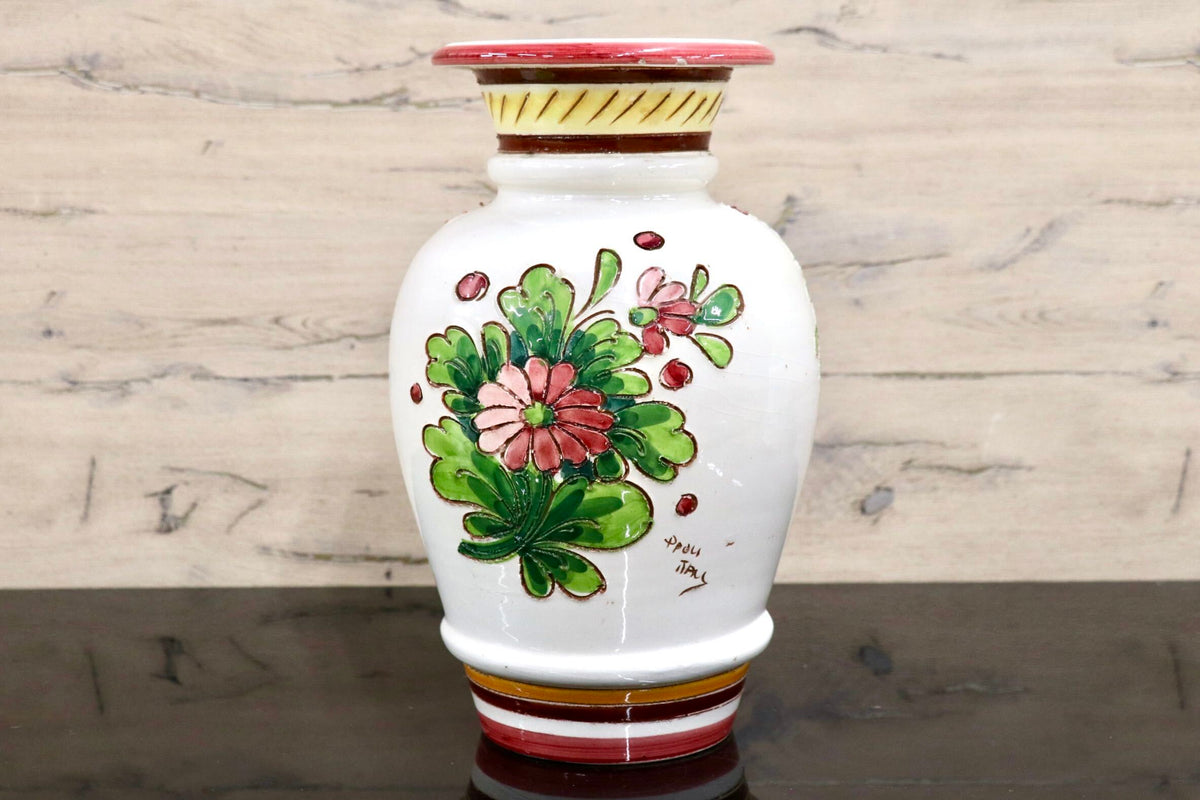GMJO141V◯Ceramiche Paoli / チェラミケ パオリ Bruno Paoli イタリア製 花瓶 花器 フラワーベース インテリア 陶器 西洋 ヴィンテージ
