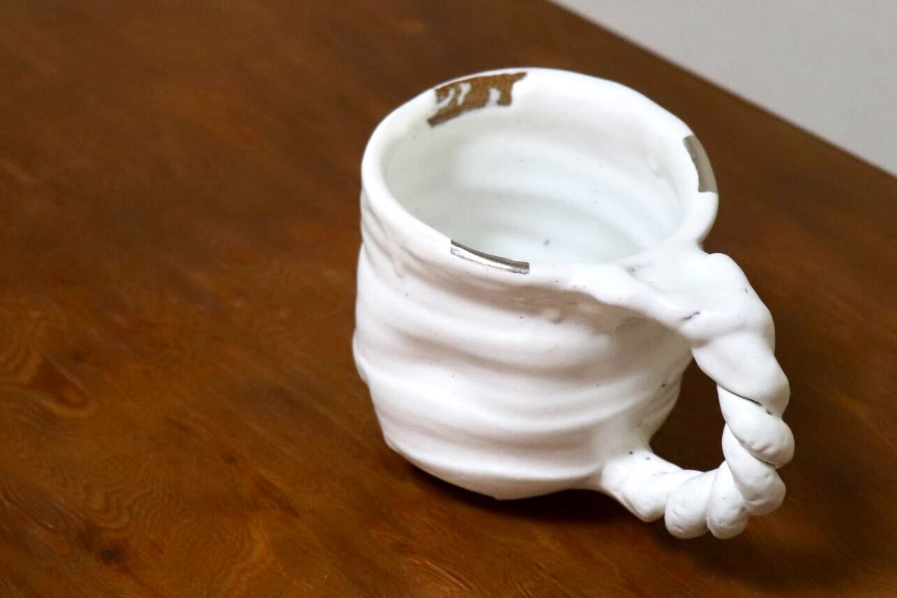 GMIO545A◯丹文窯 丹波焼 マグ大 マグカップ 陶器 伝統工芸 丹波篠山 未使用