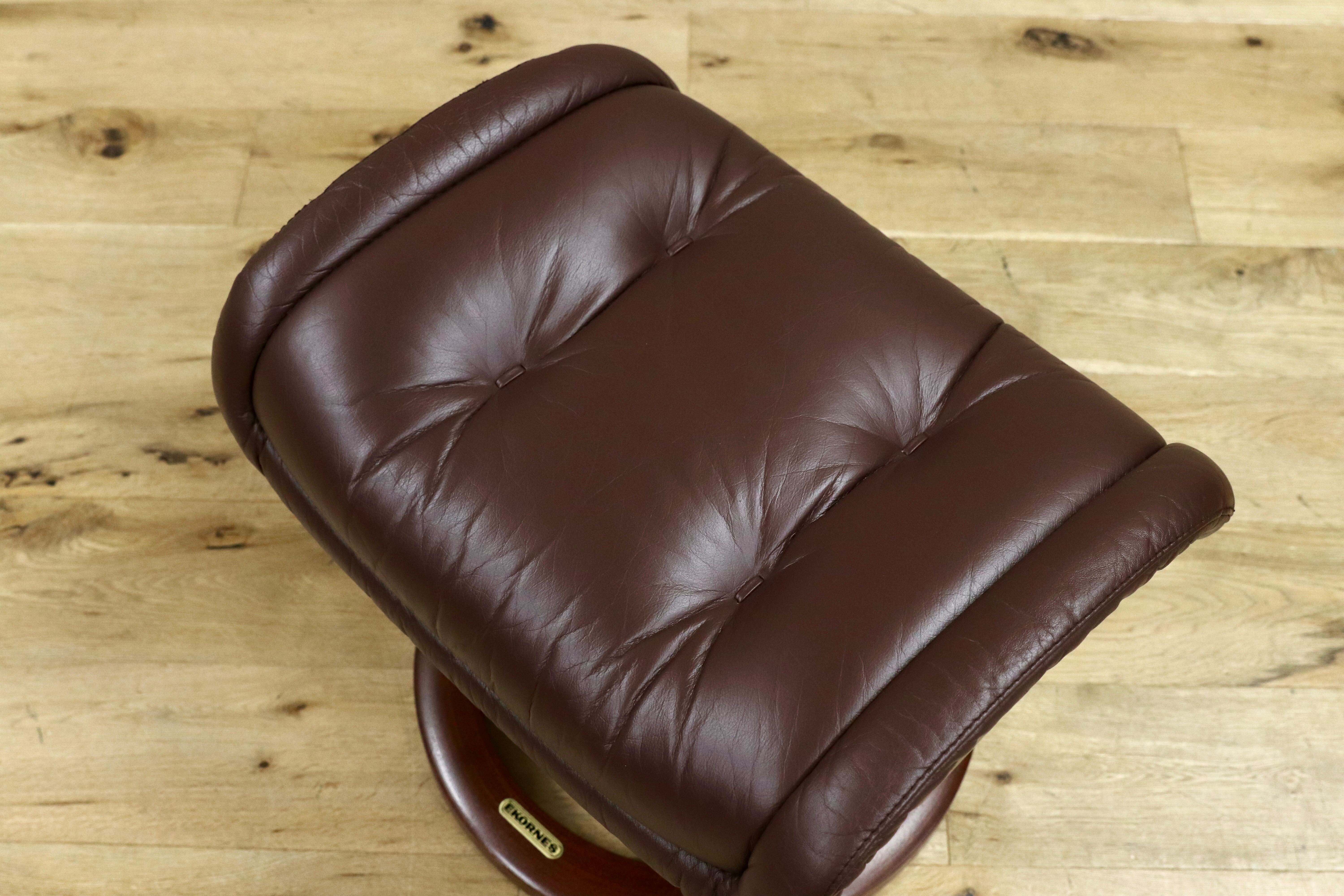 GMGS312○EKORNES / エコーネス ストレスレスロイヤル 本革 オットマン フットスツール チョコブラウン 北欧 ノルウェー