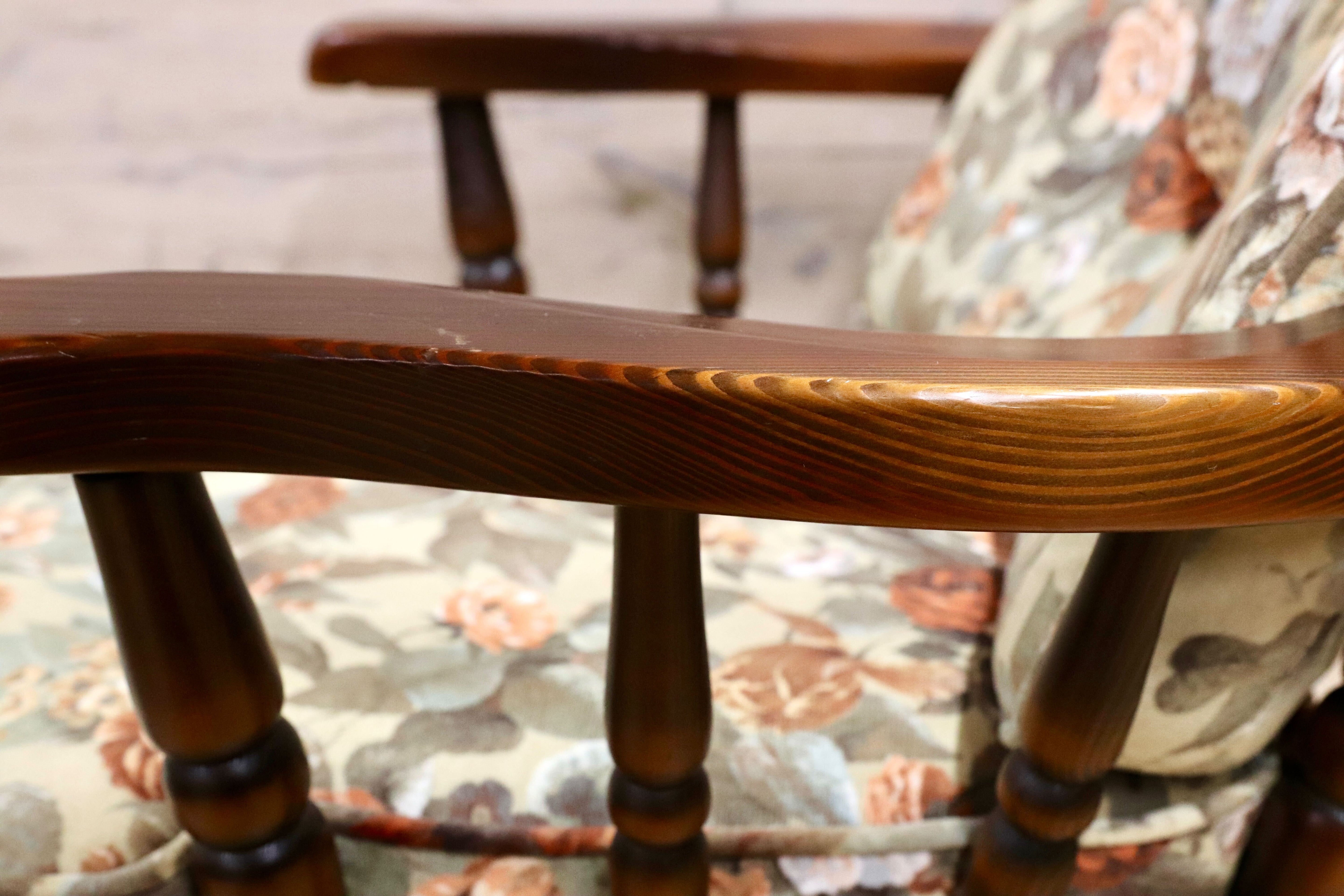 GMIS414A○飛騨産業 / HIDA キツツキ フロンティア アームチェア 椅子 1人掛けソファ ラウンジチェア 廃番 オールド カントリー 稀少