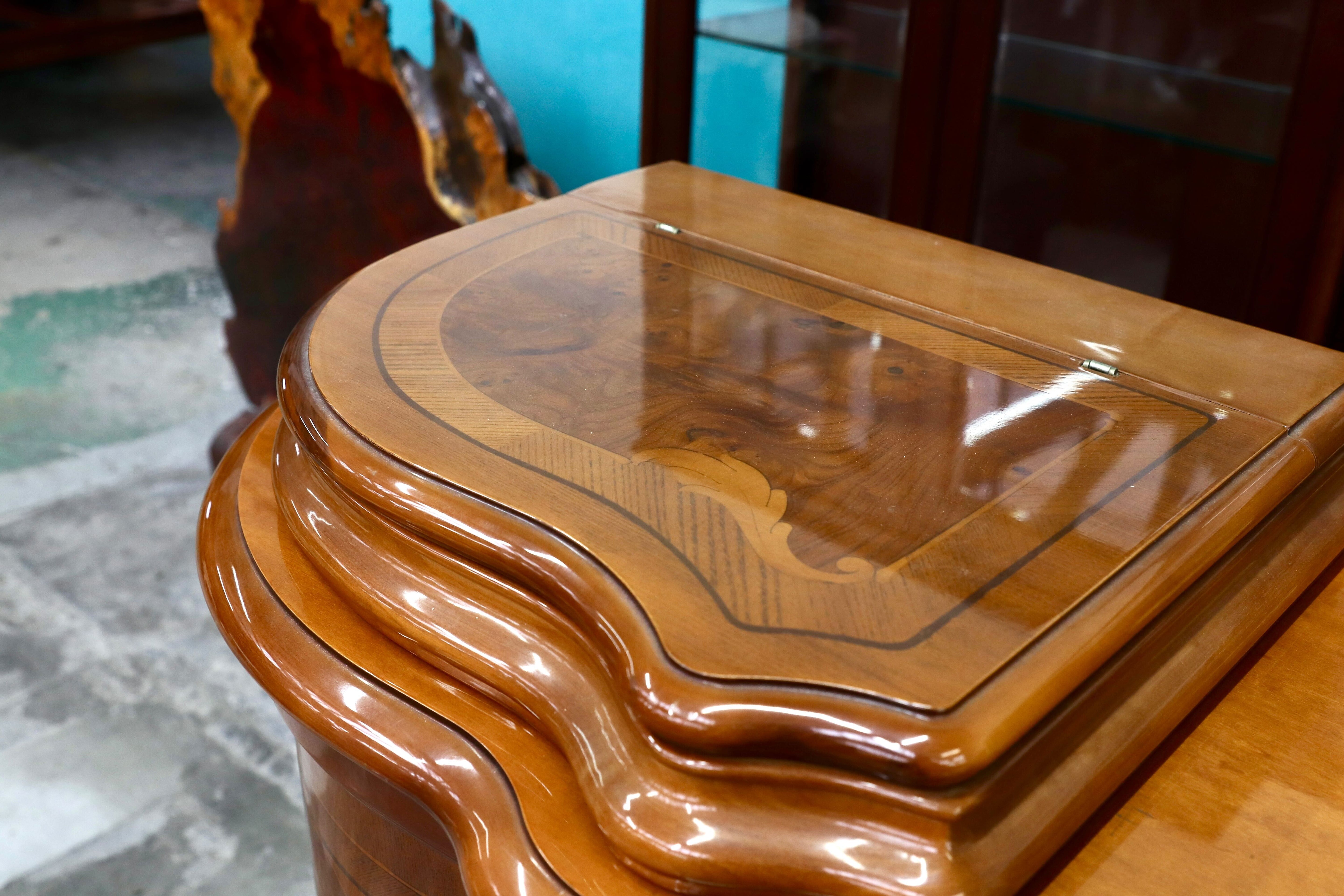 GMIK582○Pistolesi Firenze / ピストレージ イタリア製 リビングボード サイドボード キャビネット 象嵌細工 クラシック 最高級