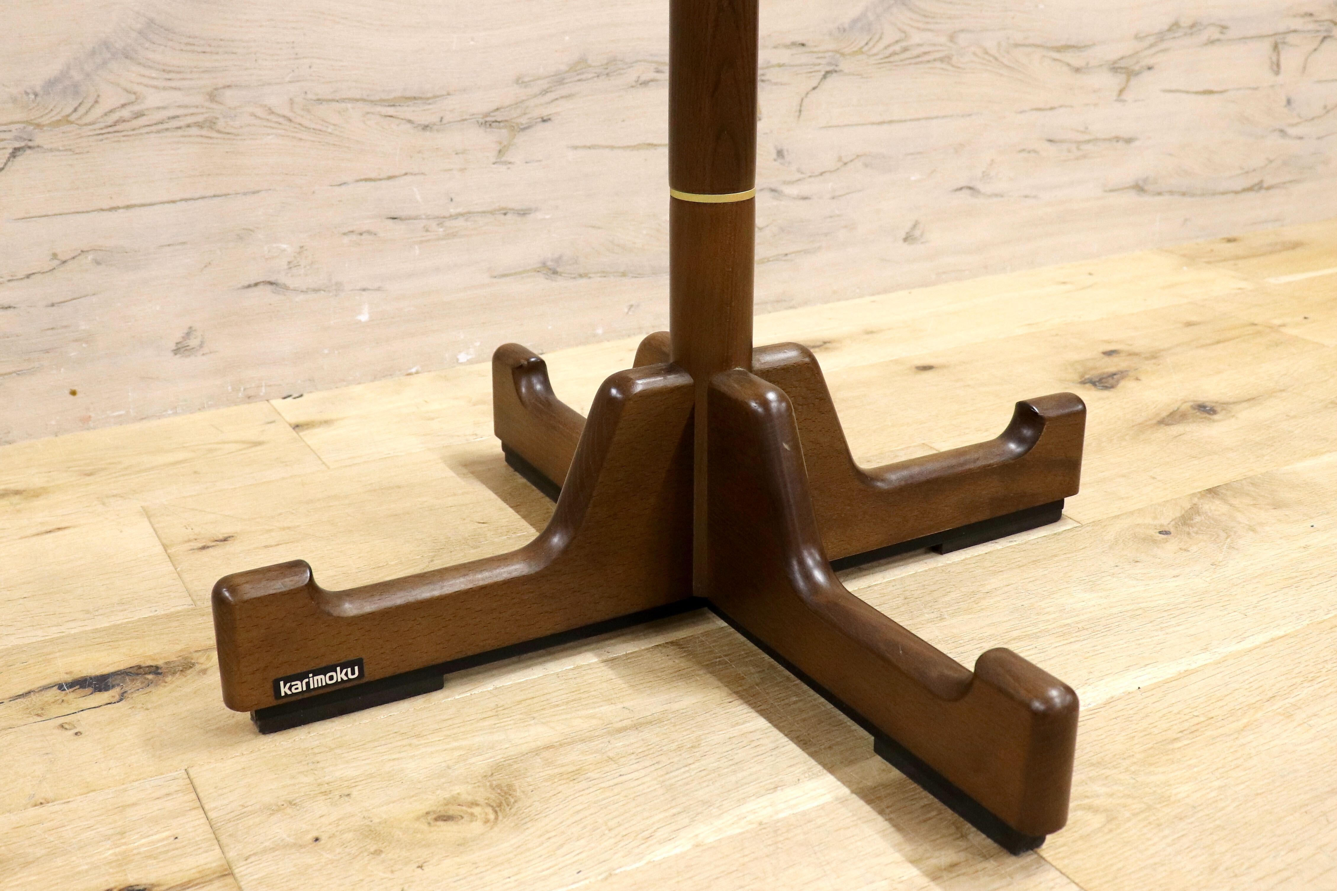 GMIS280○karimoku / カリモク コロニアル コートハンガー ポールハンガー 帽子掛け ミッドセンチュリー ヴィンテージ 国産家具