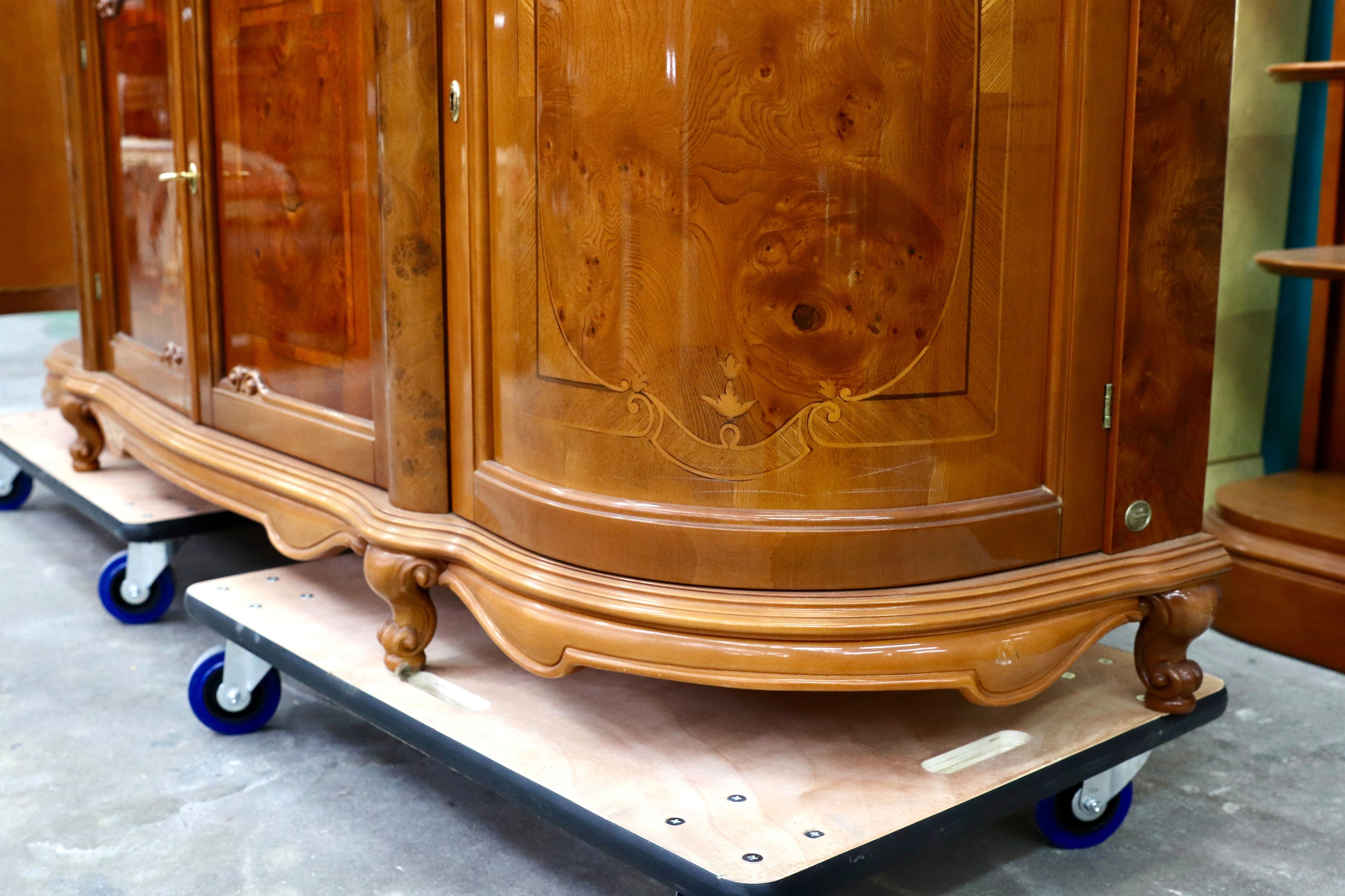 GMIK582○Pistolesi Firenze / ピストレージ イタリア製 リビングボード サイドボード キャビネット 象嵌細工 クラシック 最高級