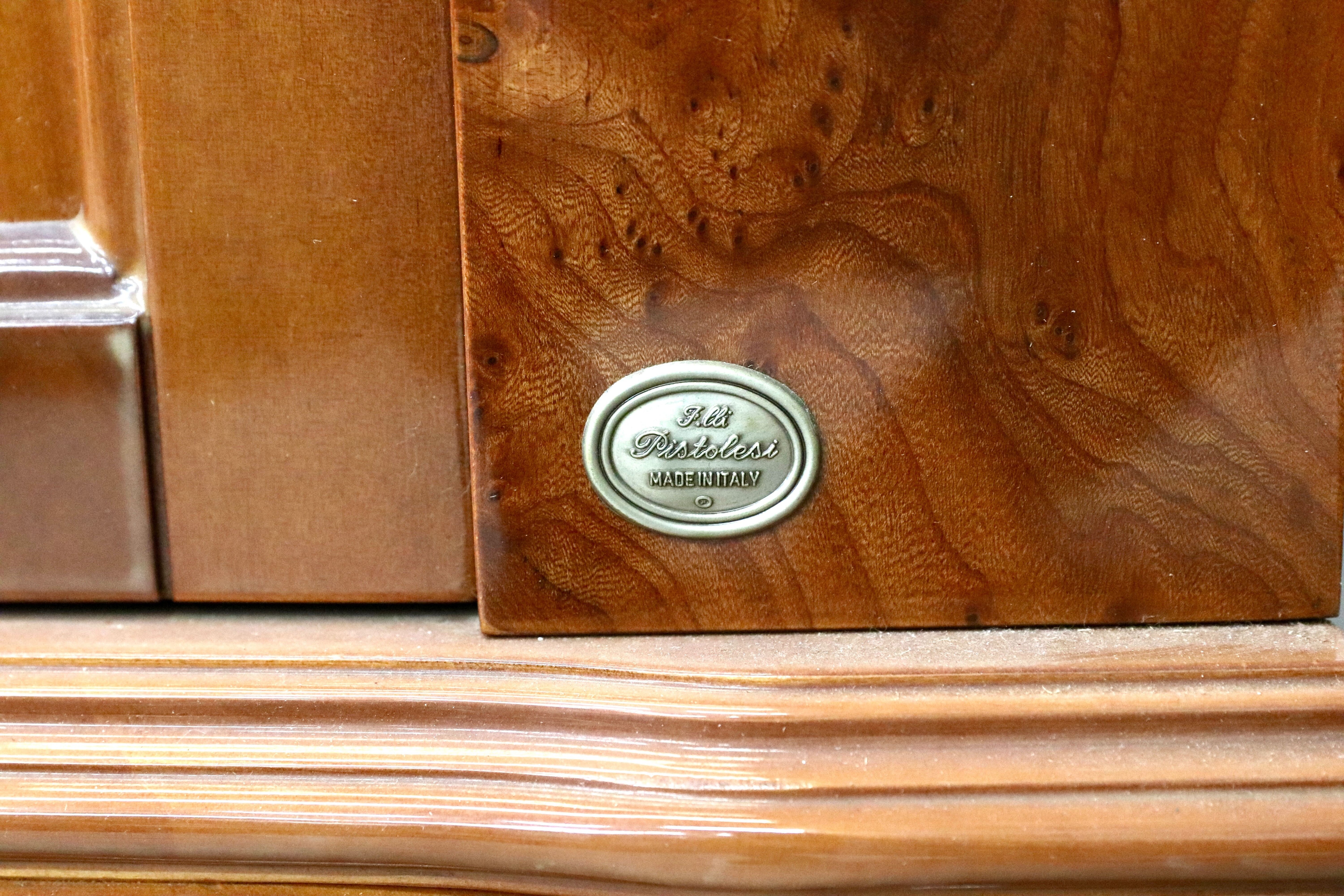 GMIK582○Pistolesi Firenze / ピストレージ イタリア製 リビングボード サイドボード キャビネット 象嵌細工 クラシック 最高級