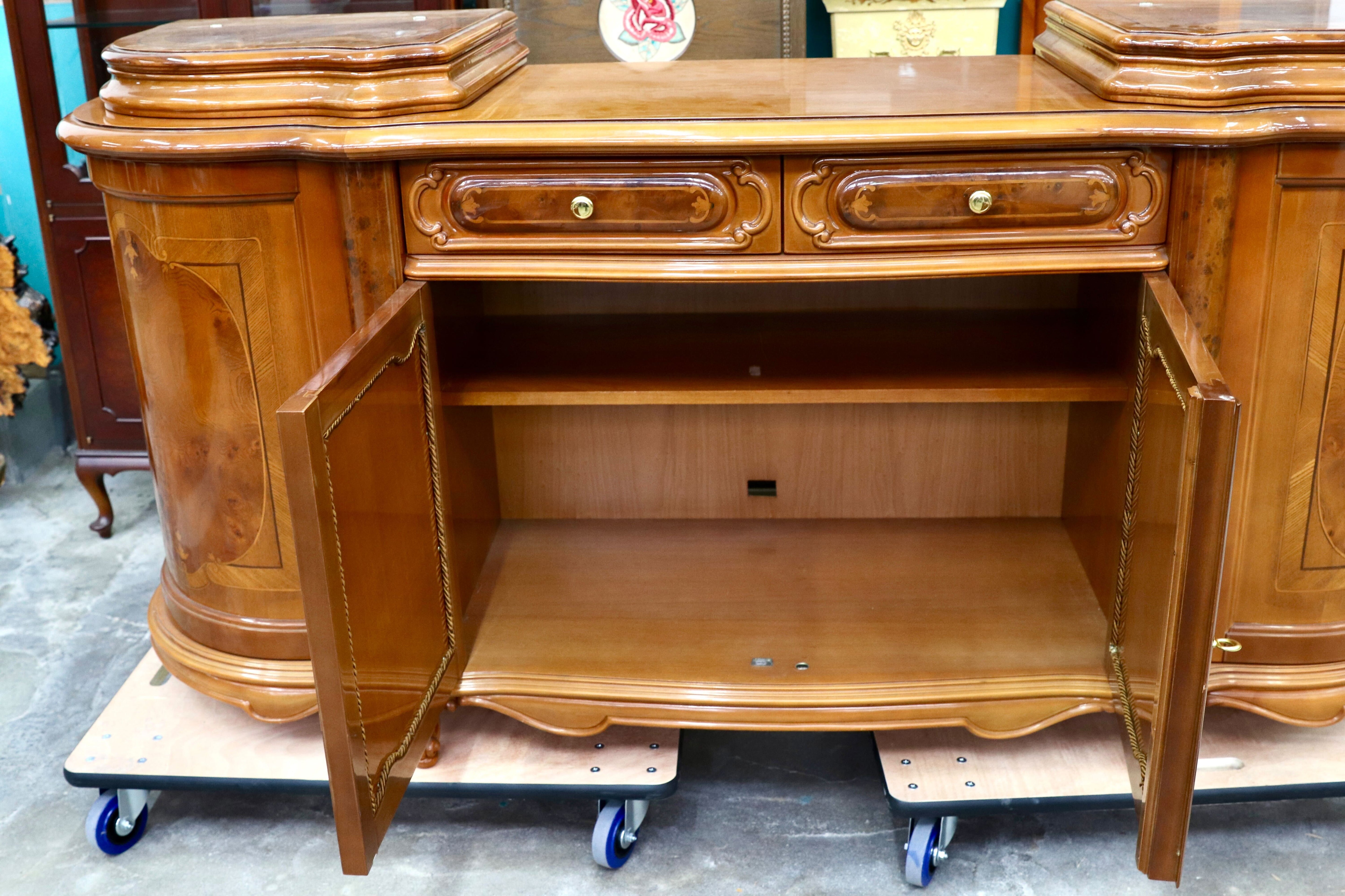 GMIK582○Pistolesi Firenze / ピストレージ イタリア製 リビングボード サイドボード キャビネット 象嵌細工 クラシック 最高級