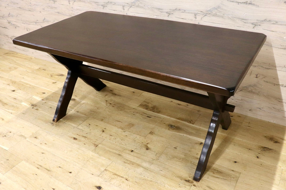 GMJH391◯karimoku / カリモク RUSTIC ルスティック オールドカリモク ダイニングテーブル 食卓テーブル カントリー レトロ 国産家具 稀少