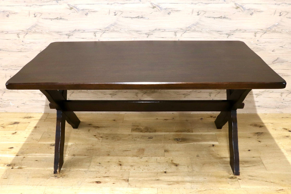 GMJH391◯karimoku / カリモク RUSTIC ルスティック オールドカリモク ダイニングテーブル 食卓テーブル カントリー レトロ 国産家具 稀少