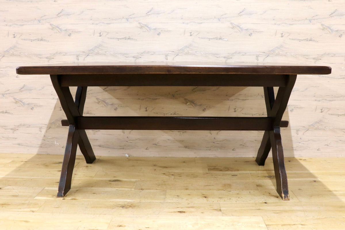 GMJH391◯karimoku / カリモク RUSTIC ルスティック オールドカリモク ダイニングテーブル 食卓テーブル カントリー レトロ 国産家具 稀少