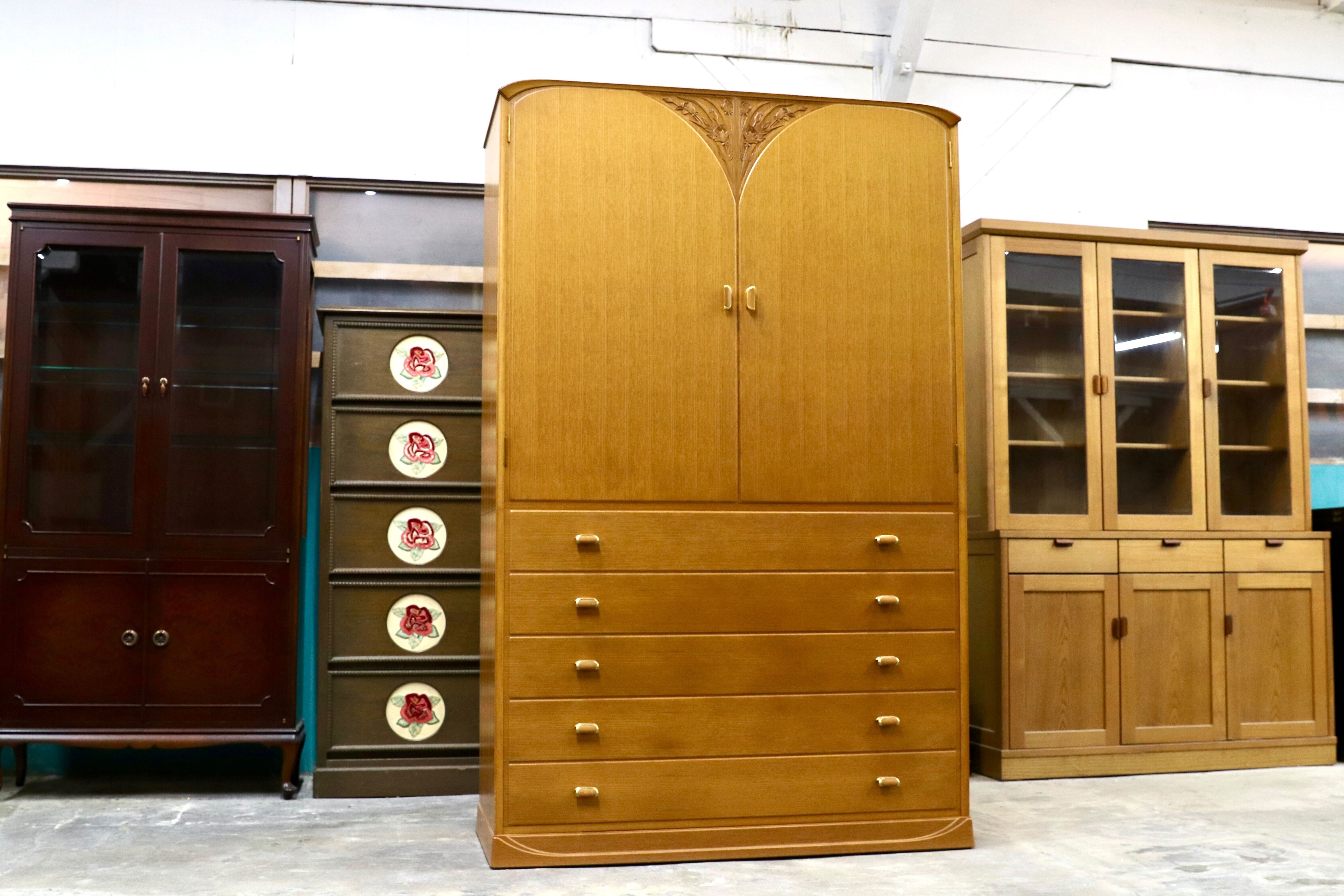 GMIH369A○多々納邦男 府中家具 最高峰 着物箪笥 整理箪笥 洋服箪笥 和家具 和モダン タンス 箪笥 約165万