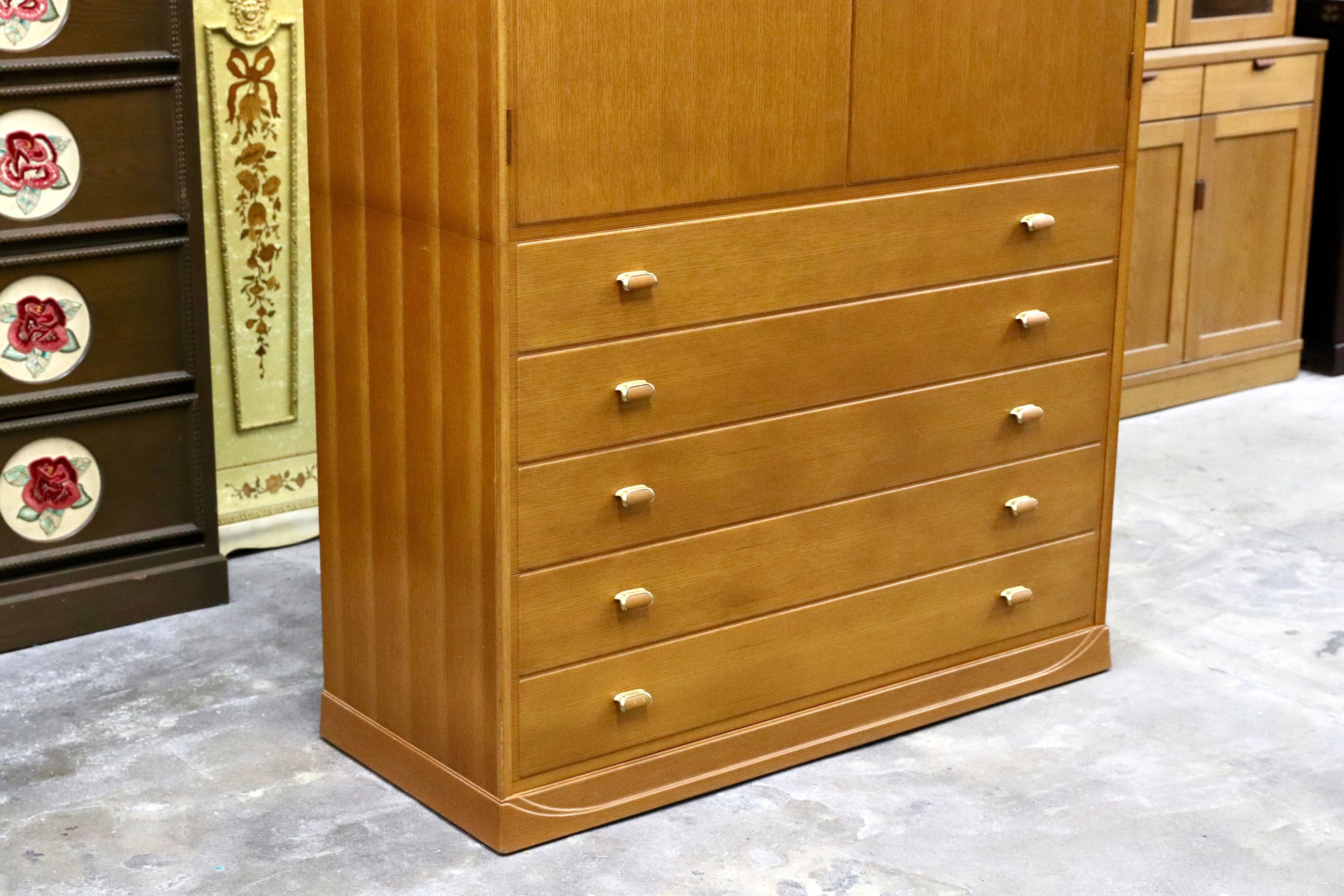 GMIH369A○多々納邦男 府中家具 最高峰 着物箪笥 整理箪笥 洋服箪笥 和家具 和モダン タンス 箪笥 約165万