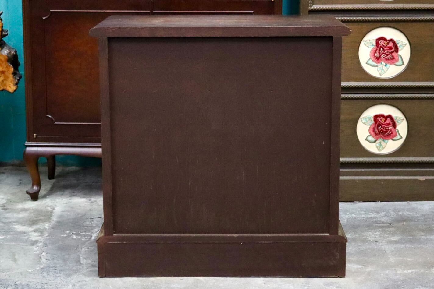 GMJS59○えぞ民芸家具 蝦夷民芸家具 EZO キャビネット 引き出し 収納家具 楢材 レトロ クラシック カントリー