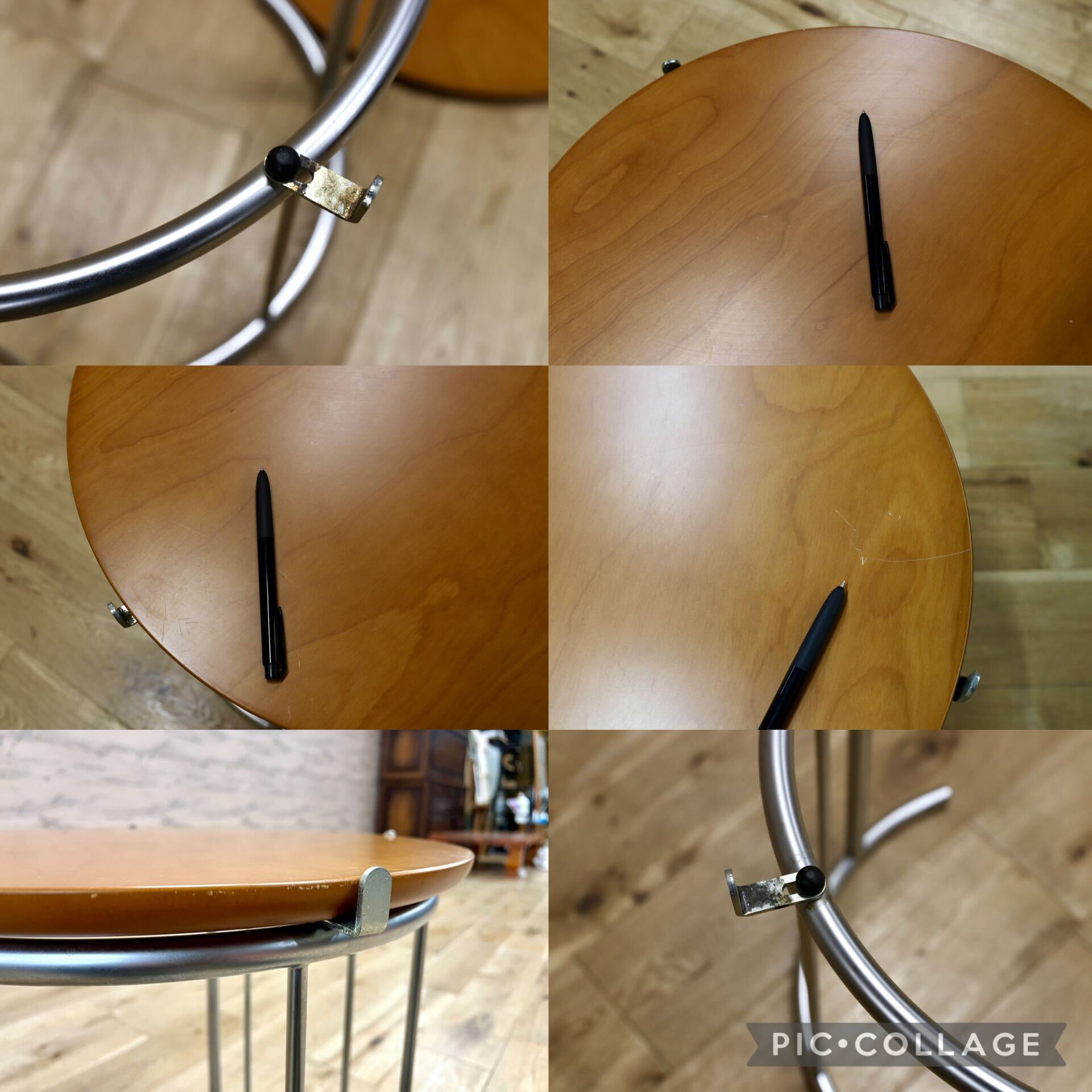 GMIK275○HUKLA / 日本フクラ サイドテーブル コーヒーテーブル 応接 花台 飾り台 スタイリッシュモダン