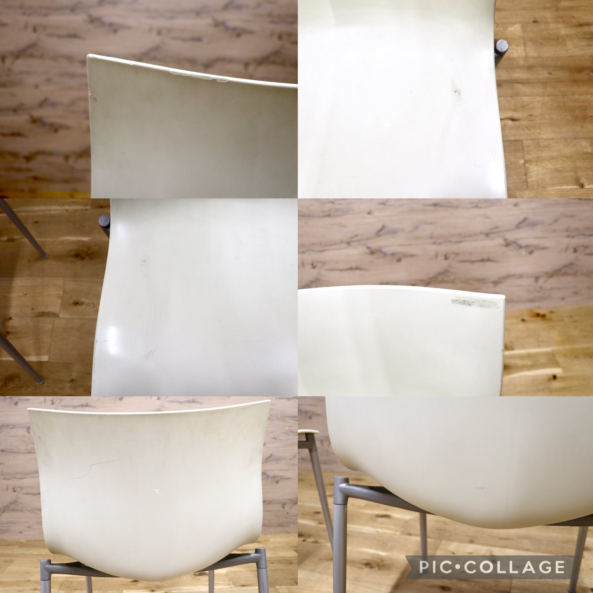 GMJK321B◯Driade / ドリアデ Cameleon Chair カメレオンチェア ダイニングチェア 椅子 スタッキング モダン ホワイト 2脚セット