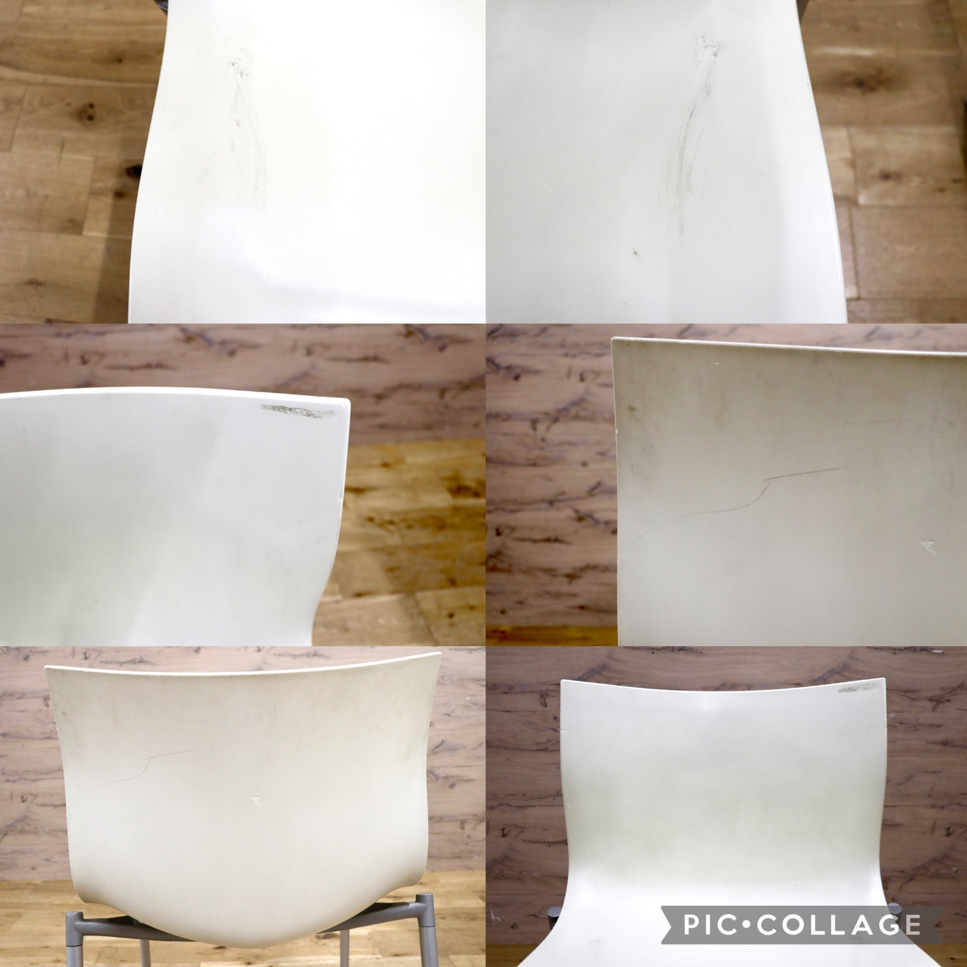 GMJK321B◯Driade / ドリアデ Cameleon Chair カメレオンチェア ダイニングチェア 椅子 スタッキング モダン ホワイト 2脚セット