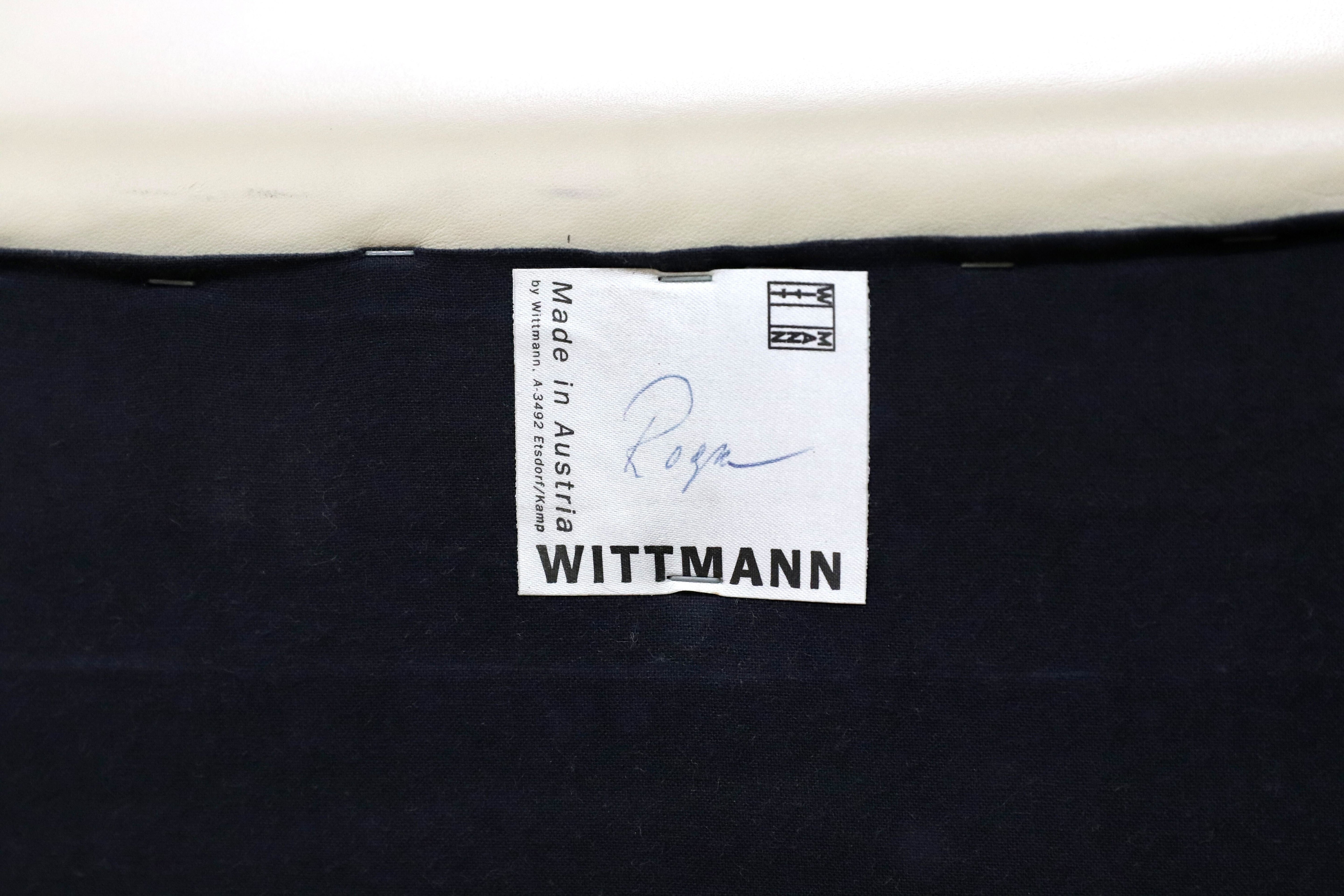 GMGS155A○WITTMAN / ヴィットマン HAVANNA ハバナ パオロピーヴァ ラウンジチェア 総革 アイボリー IDC大塚家具 最高級 約80万