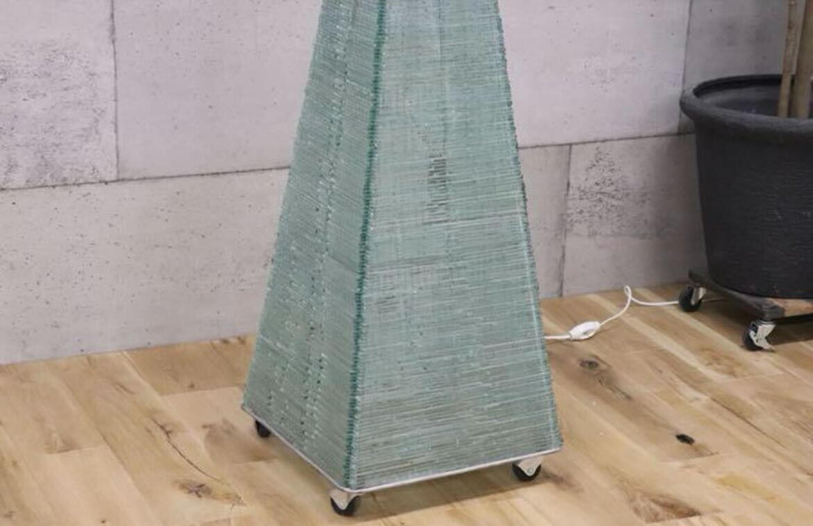 gmct.238 ○ スタンド照明 フロアライト フロアランプ ヨーロッパ 輸入品 デザイナーズ ガラス リビング 寝室