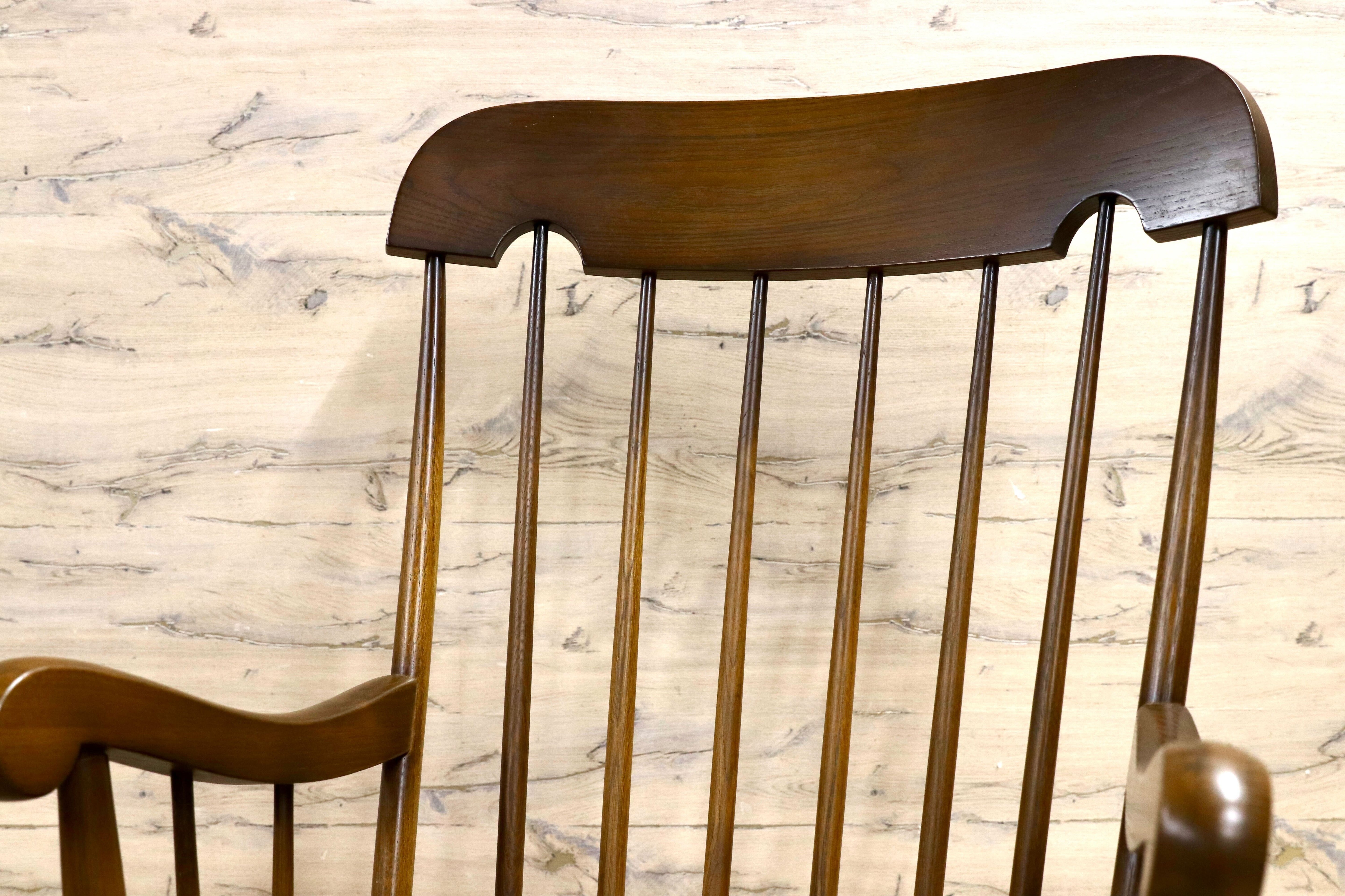 GMIS431○飛騨産業 / HIDA キツツキ 穂高 ロッキングチェア 揺り椅子 定価約9.9万